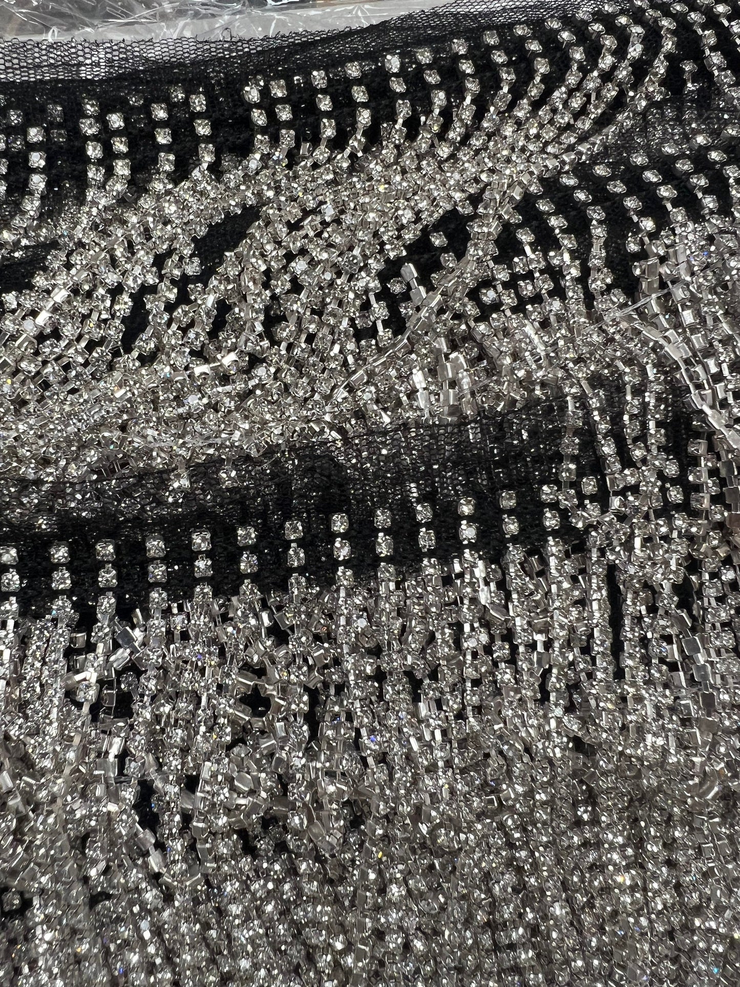 12 cm Diamante fringe, diamanté tassel, diamanté, fringe, rhinestone fringe, fringe, diamanté, rhinestone, fringe, embellishment fringe