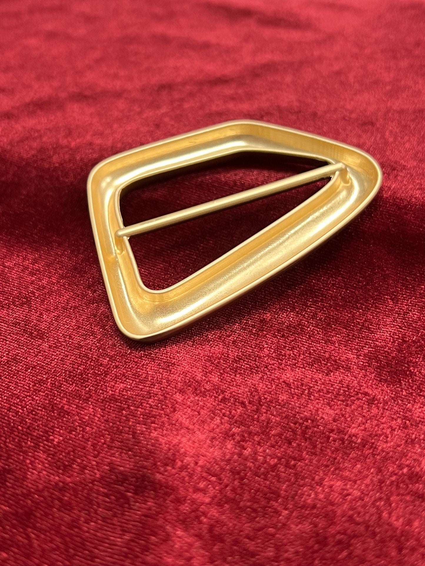 Matt Gold Buckle, Matt Buckle, Metal Buckle, Asymmeterial Buckle, Gold Bucikle, Swimwear Buckle, Trouser Accessories, Belt Buckle,