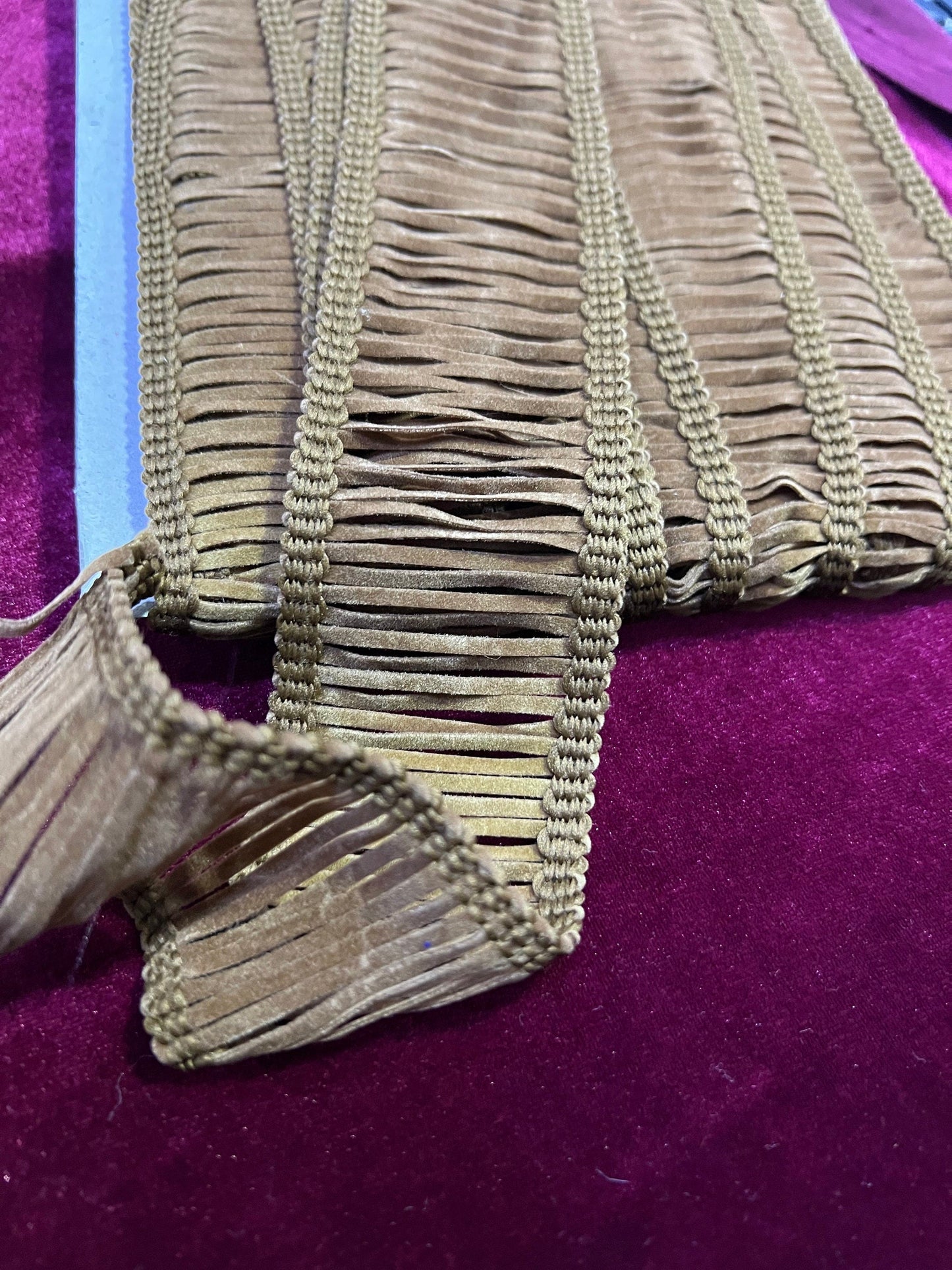 Brown Tan Ladder Fringe Trimming, Ladder Trim, Fringe Trimming, Brown Trim, festival trim, tassel trim, boho trim, fringe, tan fringe