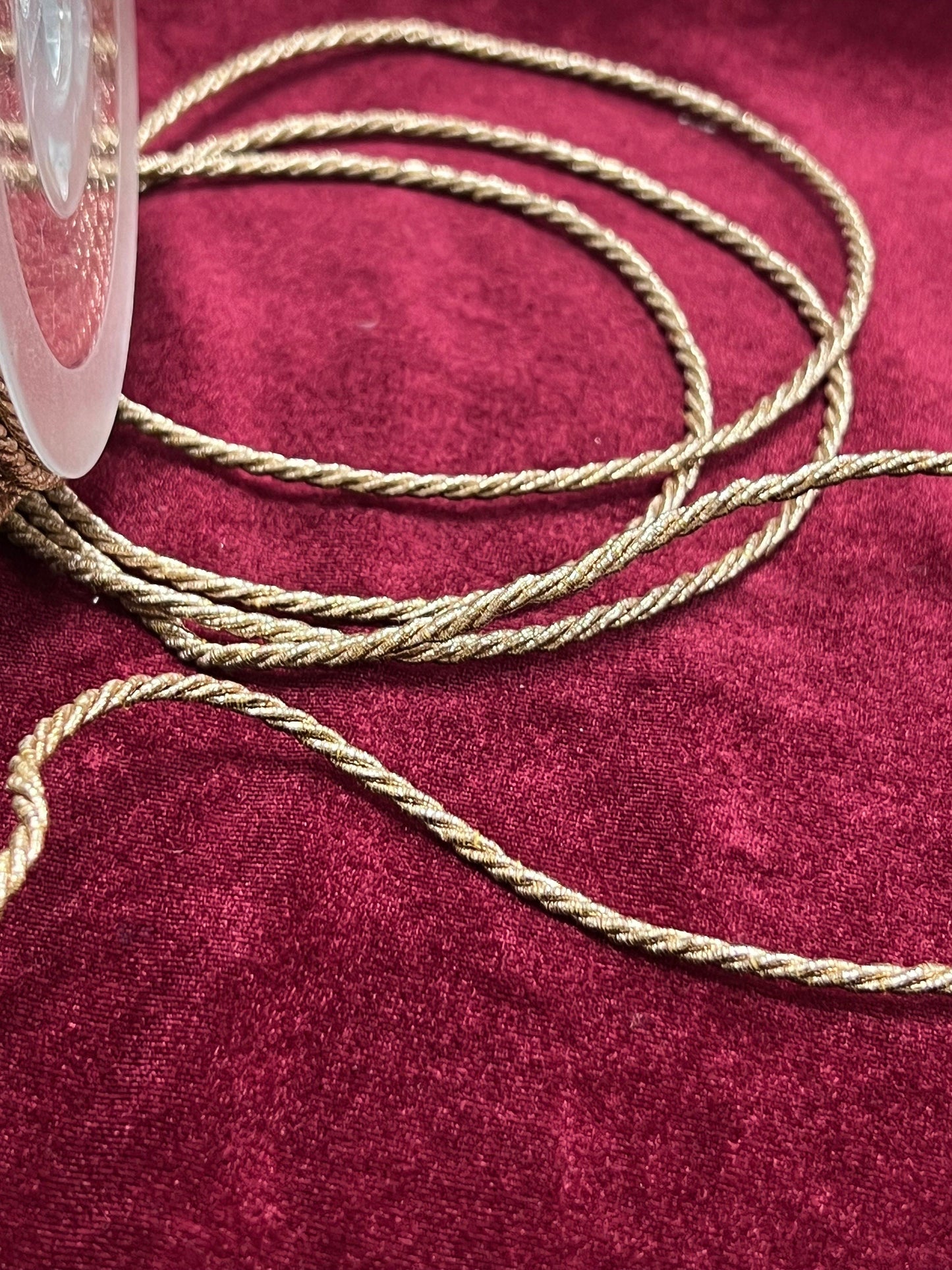 3mm Twisted Rose Gold lurex Cord, Metallic Braided Cord, Lurex Cord, Christmas Craft, Jewellery, lurex cord, shiny cord,Rose Gold Cord, Gift