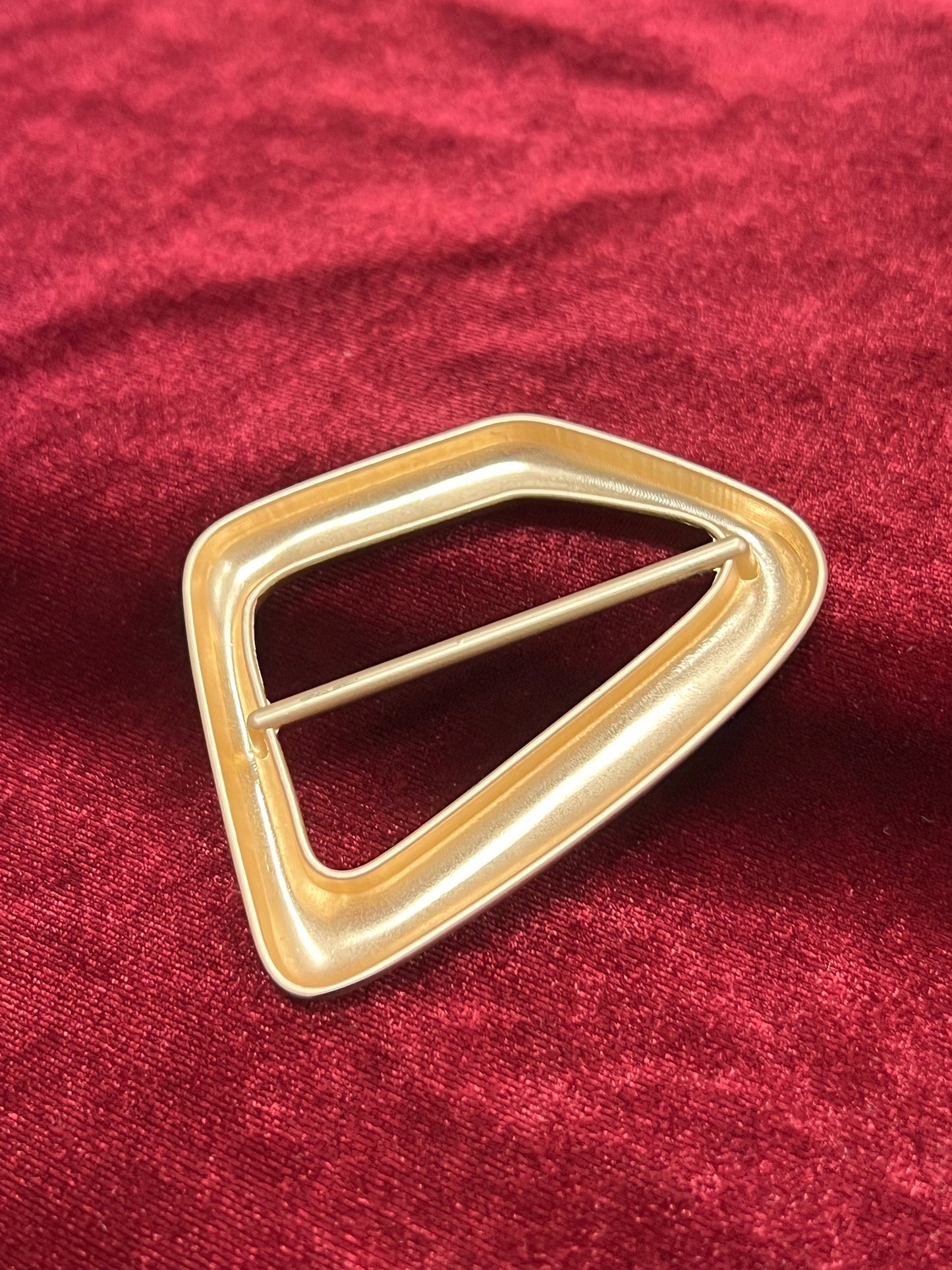 Matt Gold Buckle, Matt Buckle, Metal Buckle, Asymmeterial Buckle, Gold Bucikle, Swimwear Buckle, Trouser Accessories, Belt Buckle,