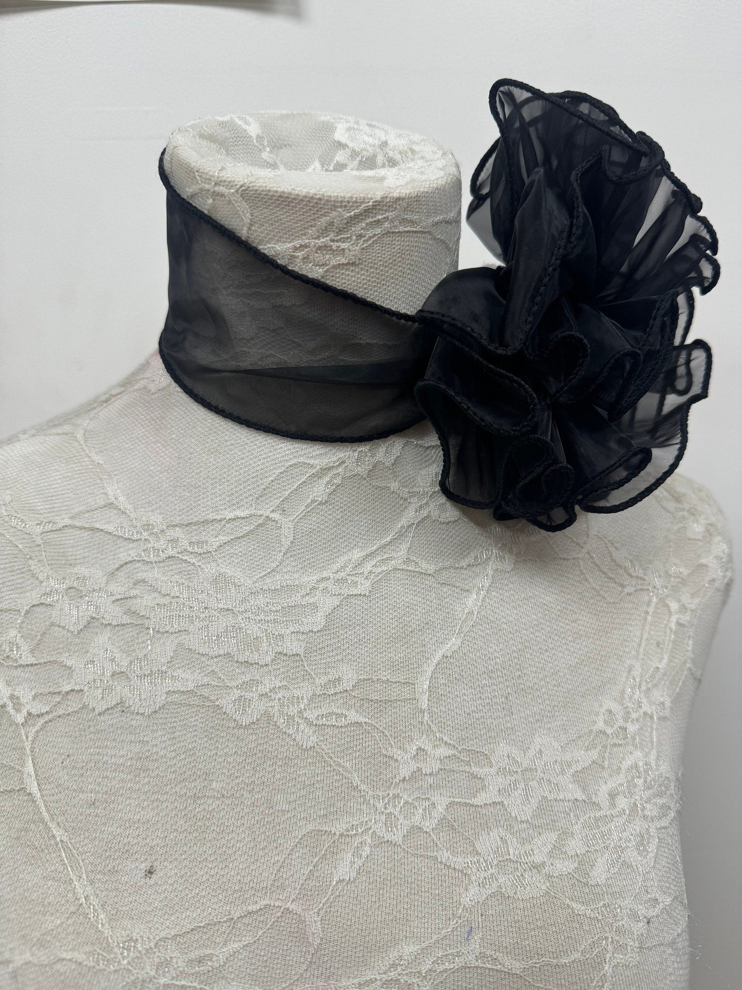 Corsage choker, organza choker, flower choker, flower, corsage, organza flower, choker, wedding flower, bridesmaid flower