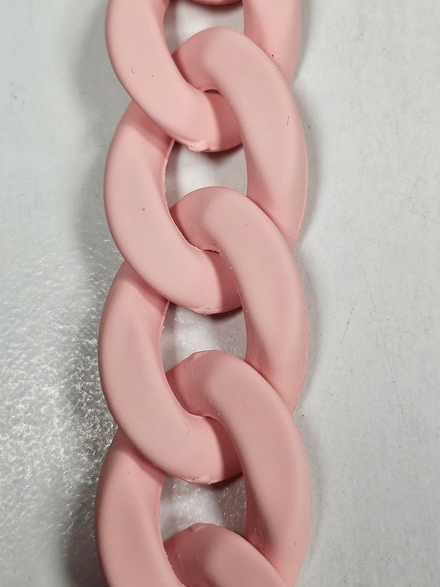 Pink chain, decorative chain, matt plastic chain, pink swimwear, chain
