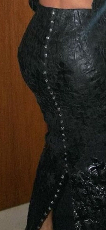 Stud tape, pu stud tape, gunmetal studs, studded tape, gothic trimming, studded leather