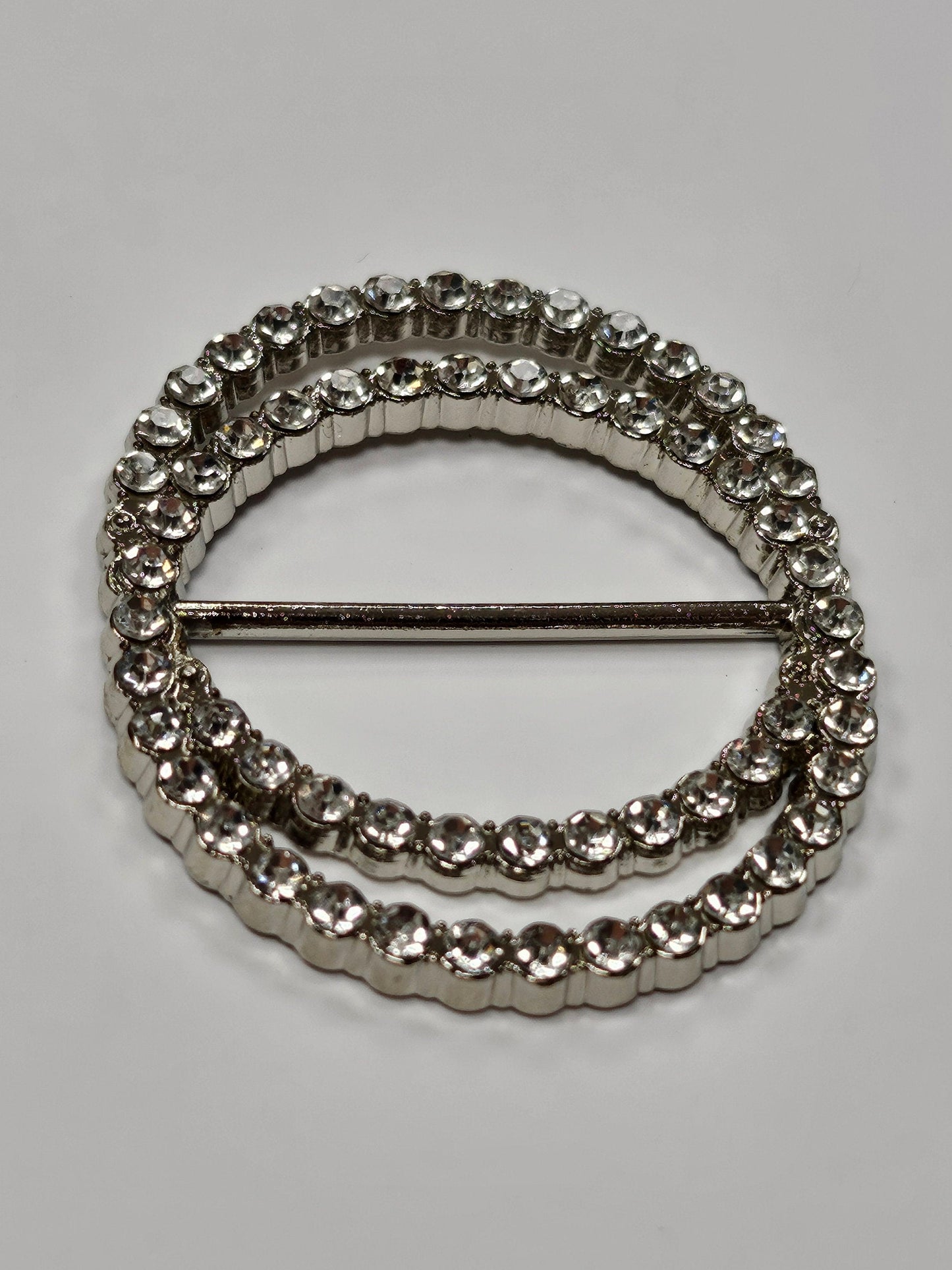 Silver Diamante Buckle, Rhinestone Buckle, Buckle, Silver buckle