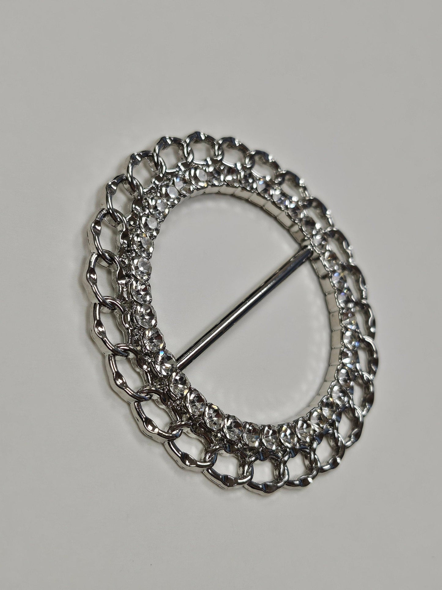 Beautiful diamanté buckle, rhinestone buckle, silver buckle, metal buckle