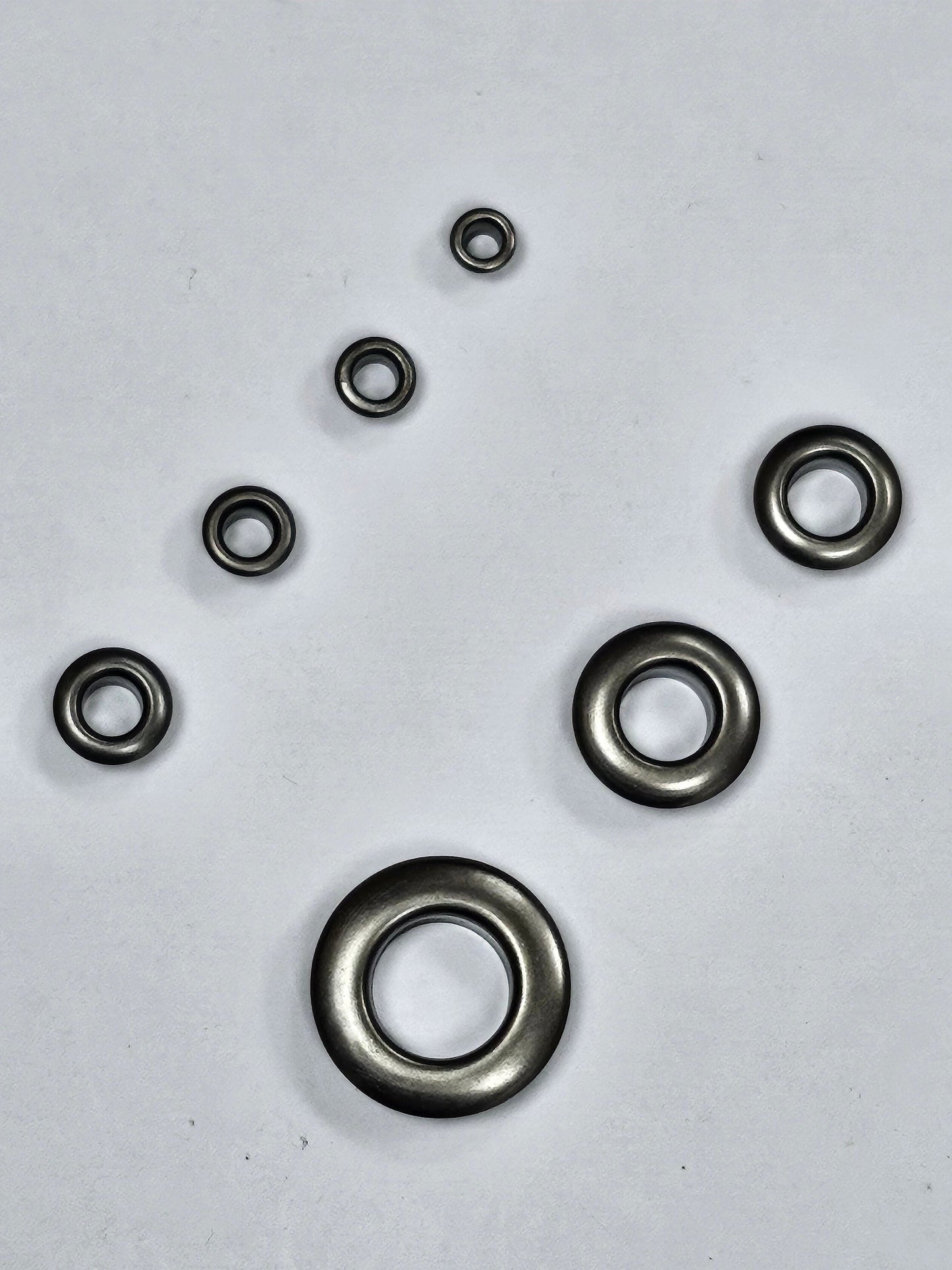 Gunmetal eyelet, Metal eyelets, 7 Sizes, eyelets, gumnetal eyelets, silver eyelets, gold eyelets, eyelets,