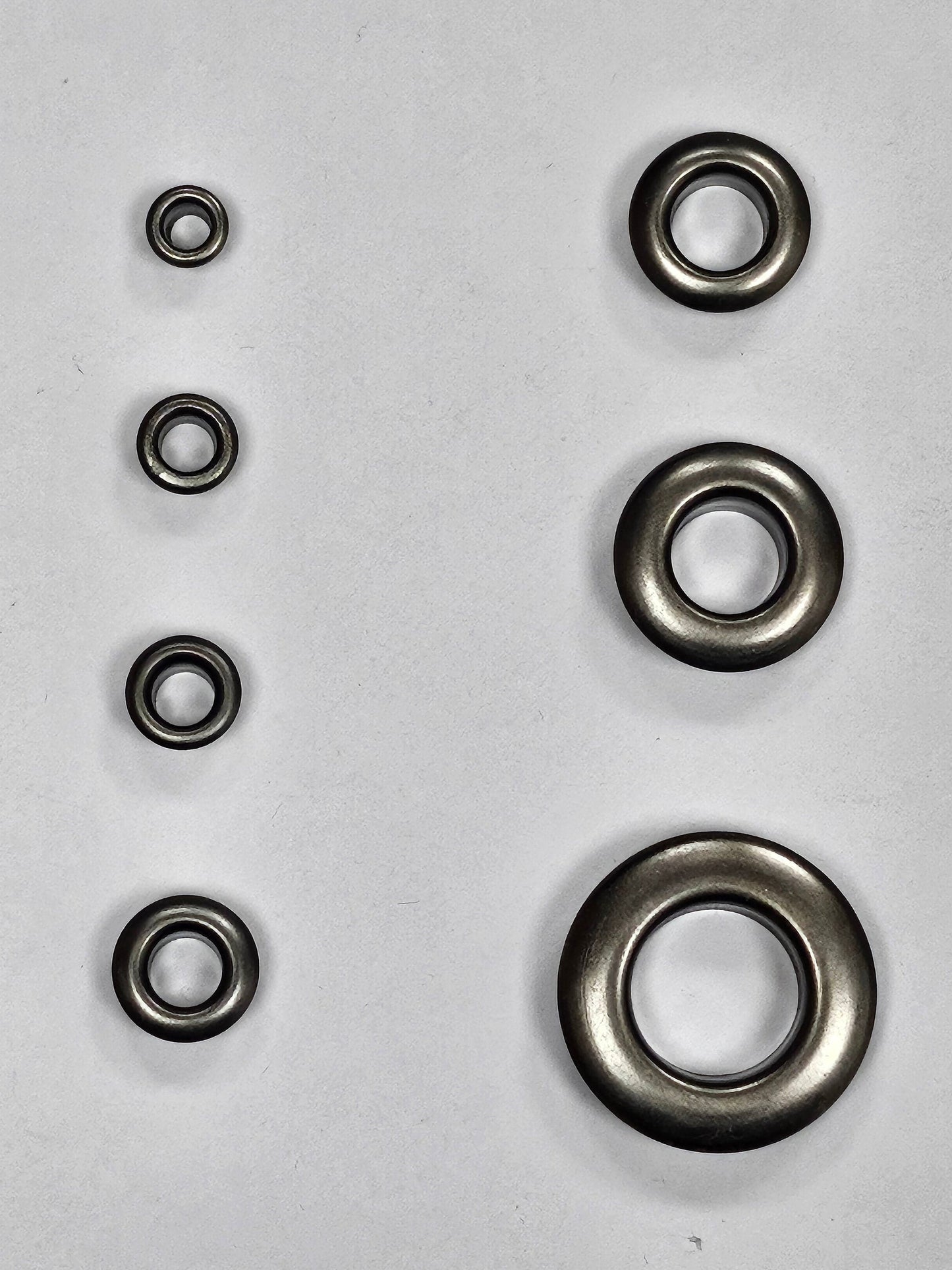 Gunmetal eyelet, Metal eyelets, 7 Sizes, eyelets, gumnetal eyelets, silver eyelets, gold eyelets, eyelets,