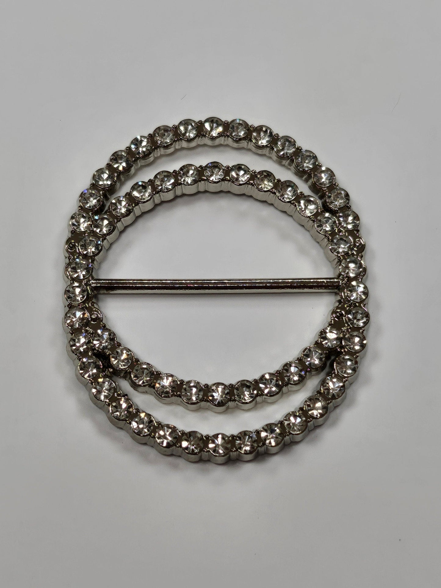 Silver Diamante Buckle, Rhinestone Buckle, Buckle, Silver buckle