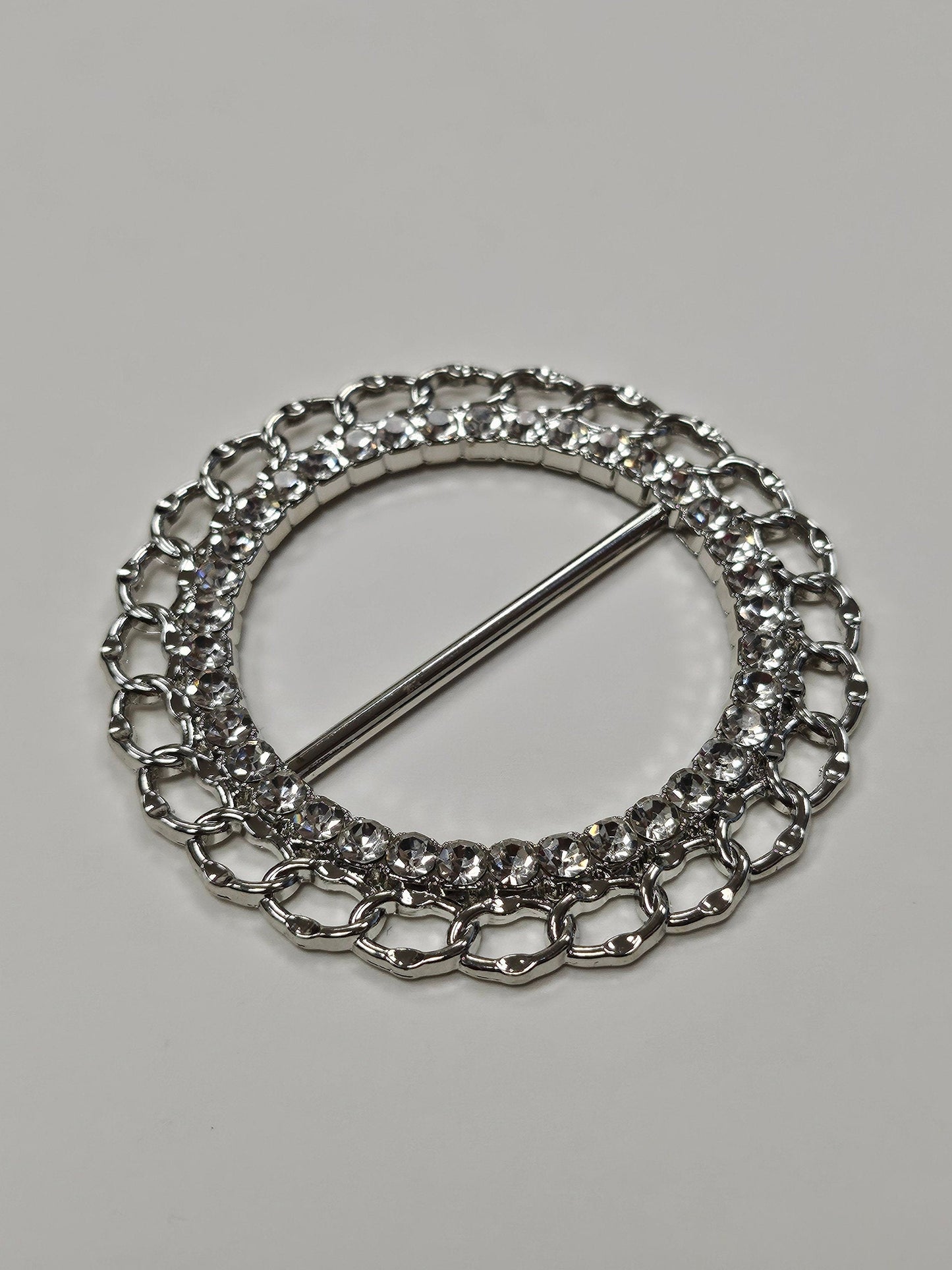 Beautiful diamanté buckle, rhinestone buckle, silver buckle, metal buckle