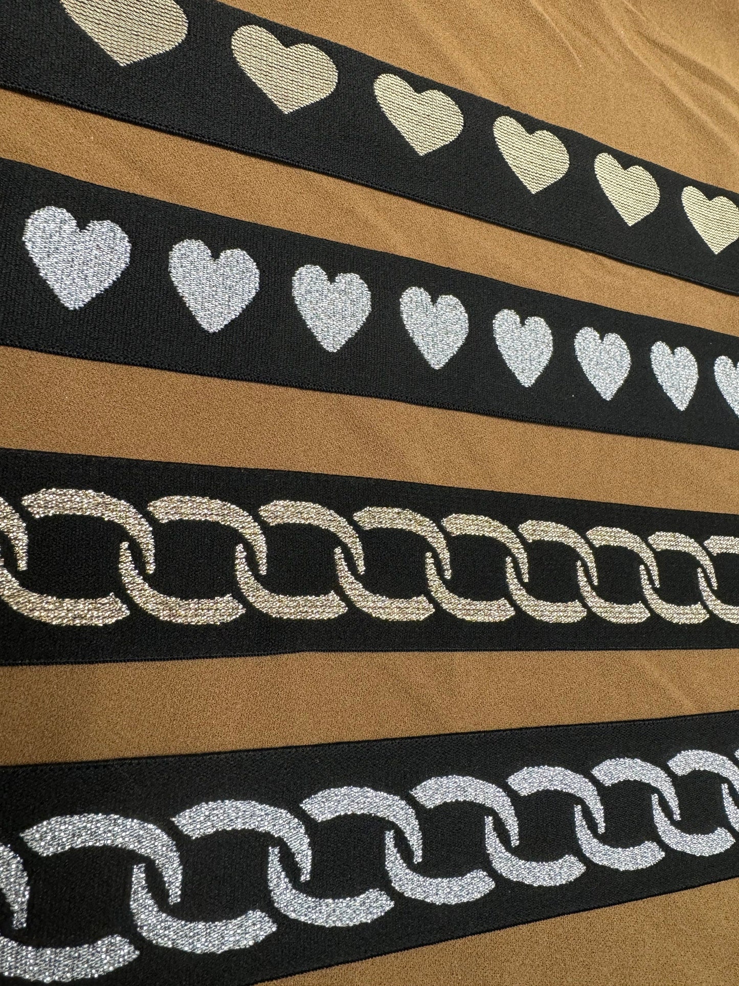 Elastic, fancy elastic, 40mm elastic, heart elastic, chain elastic, lurex elastic, sports elastic, soft elastic, fancy elastic, 4cm elastic
