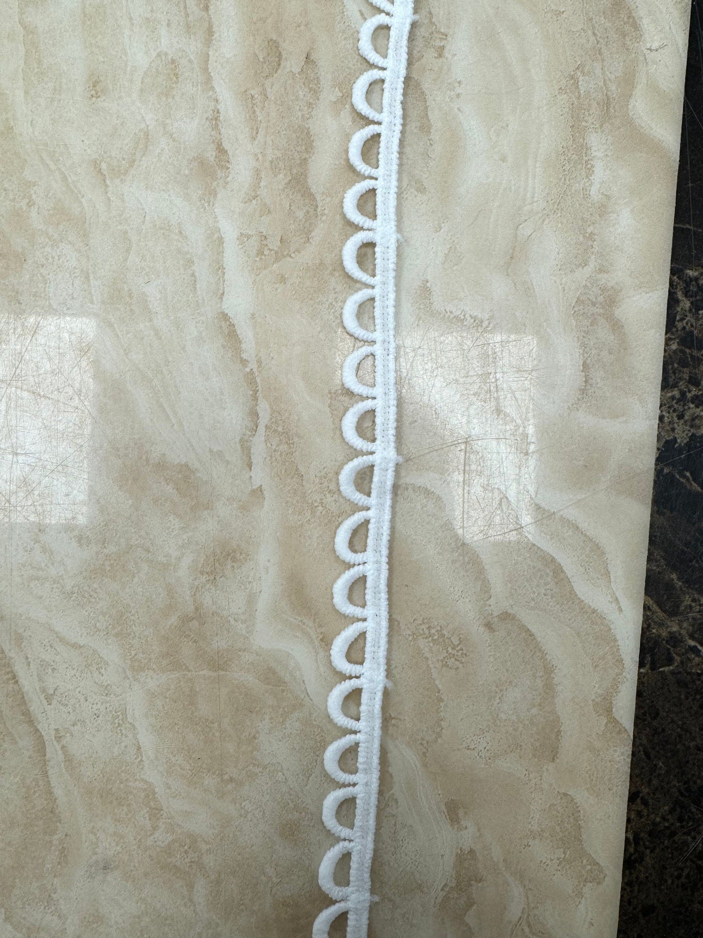 Cotton picot trim, picot trim, cotton lace, lace, lace edging, cotton edging