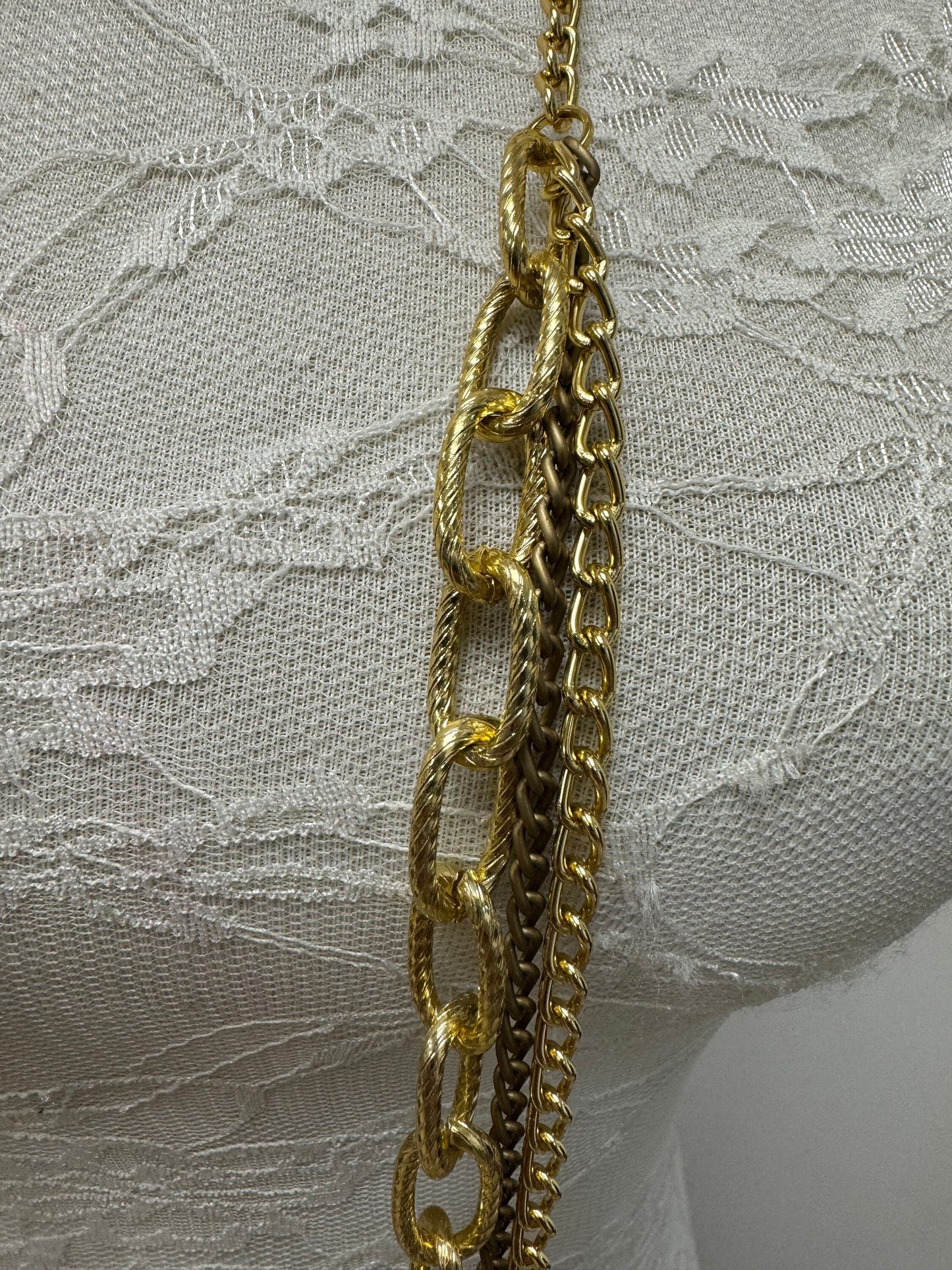 Chain necklace, necklace, gold chains, chain,