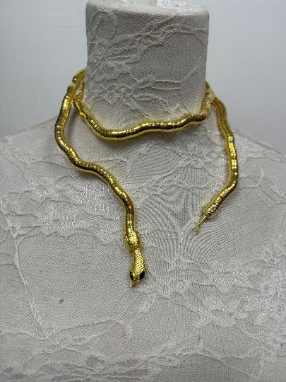 Snake trim, bendy snake, necklace, snake trim, costume snake, medusa snake, costume snake, snake for neck, necklace snake
