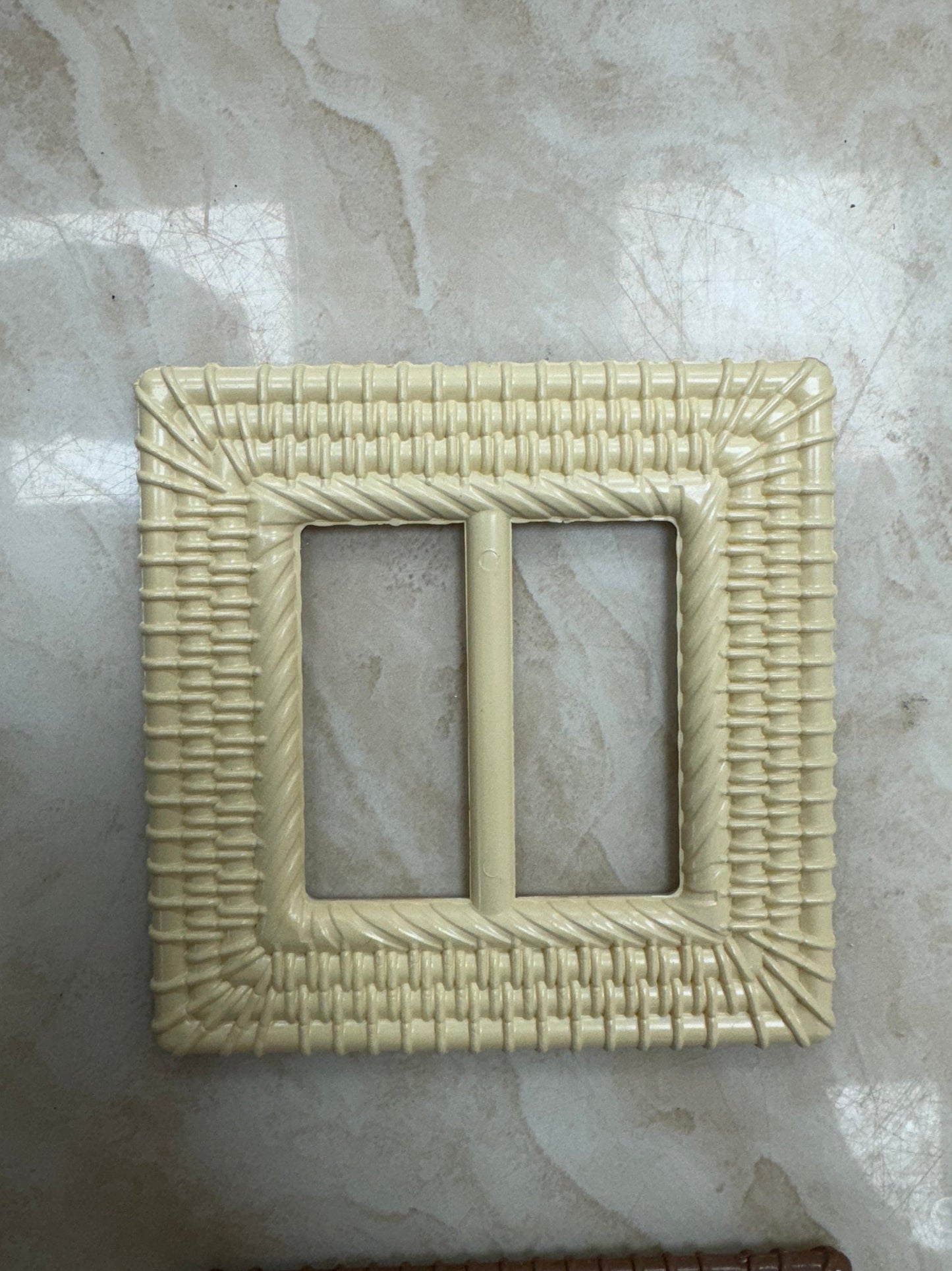 Imitation wicker buckles, buckles, 5cm buckles, brown buckle, cream buckle