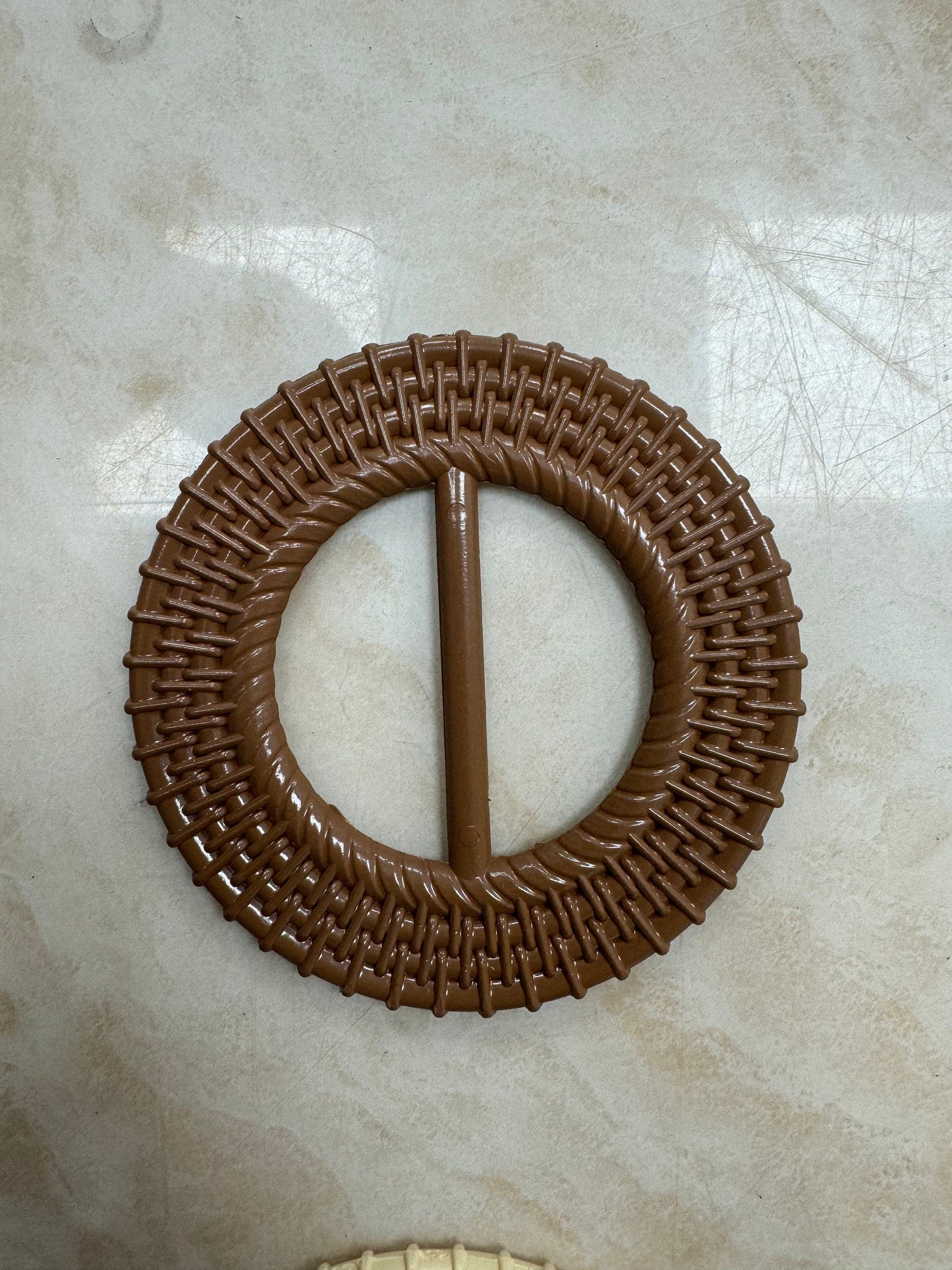 Imitation wicker buckles, buckles, 5cm buckles, brown buckle, cream buckle