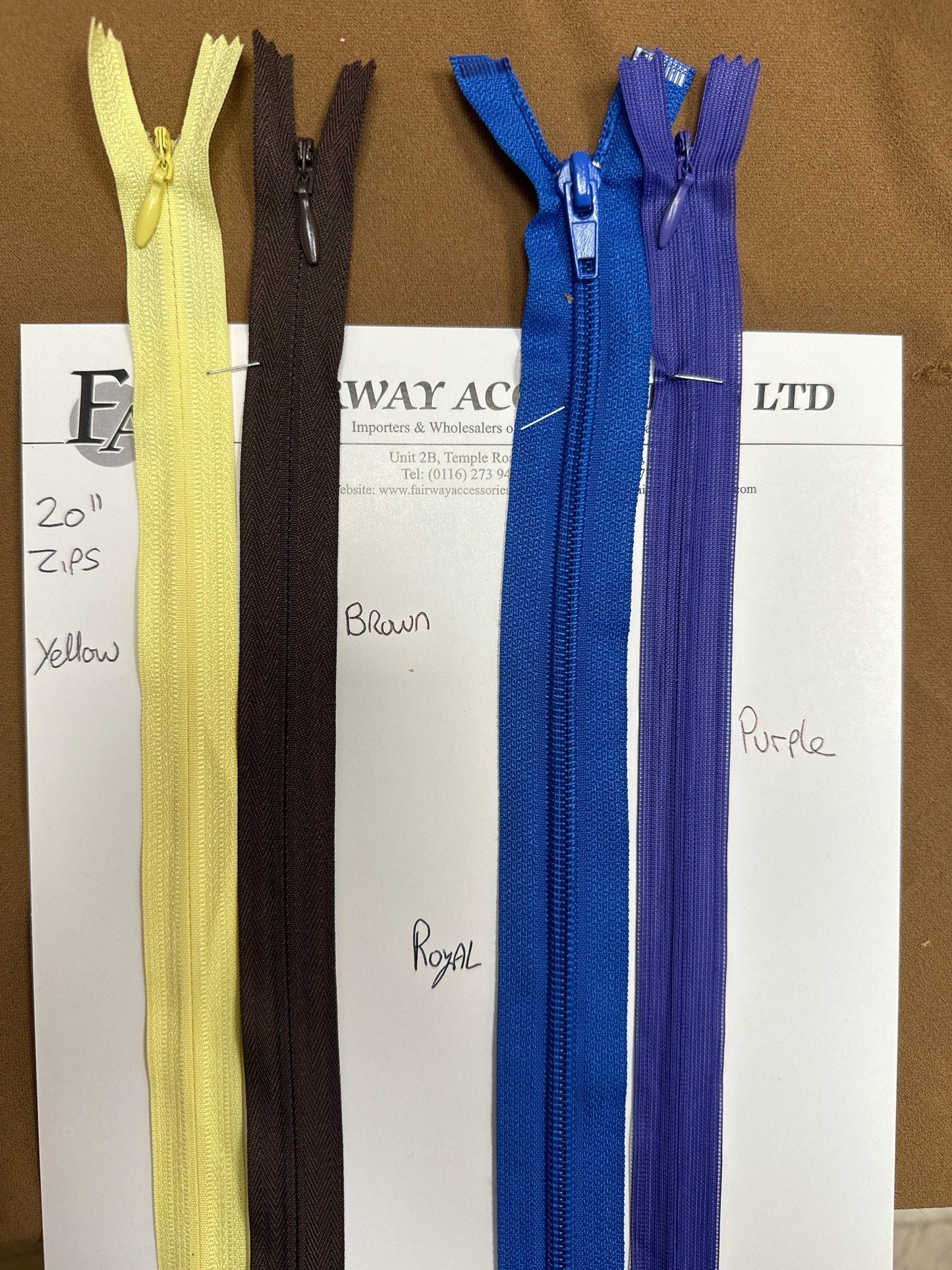 20" zips, 51cm zips, invisible zips, coloured zips, dress zips, cc4 zippers, concealed zips, zippers