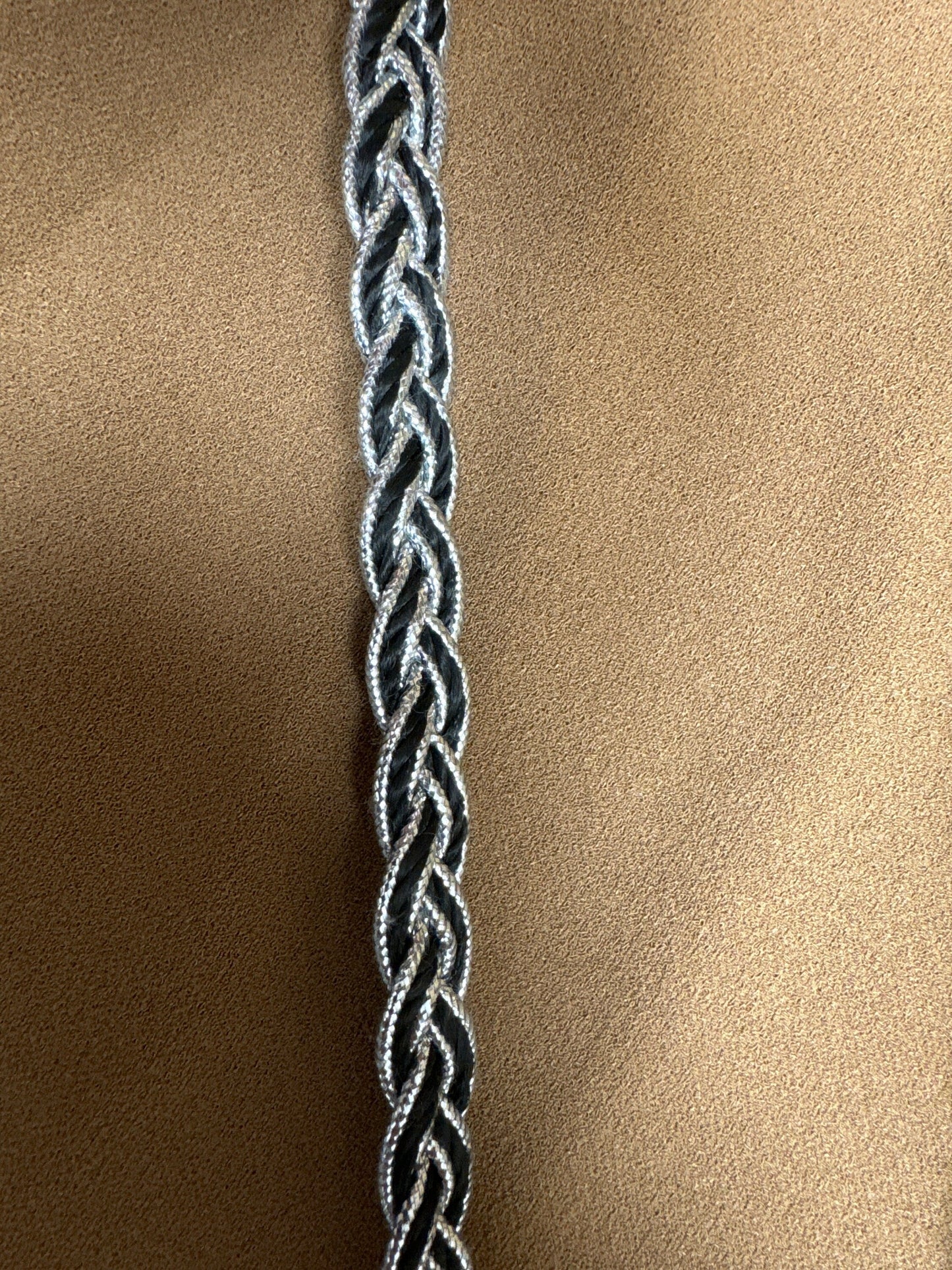 Lurex trims, trimming, lurex cords, twisted cords, gold lurex cords, black silver cords