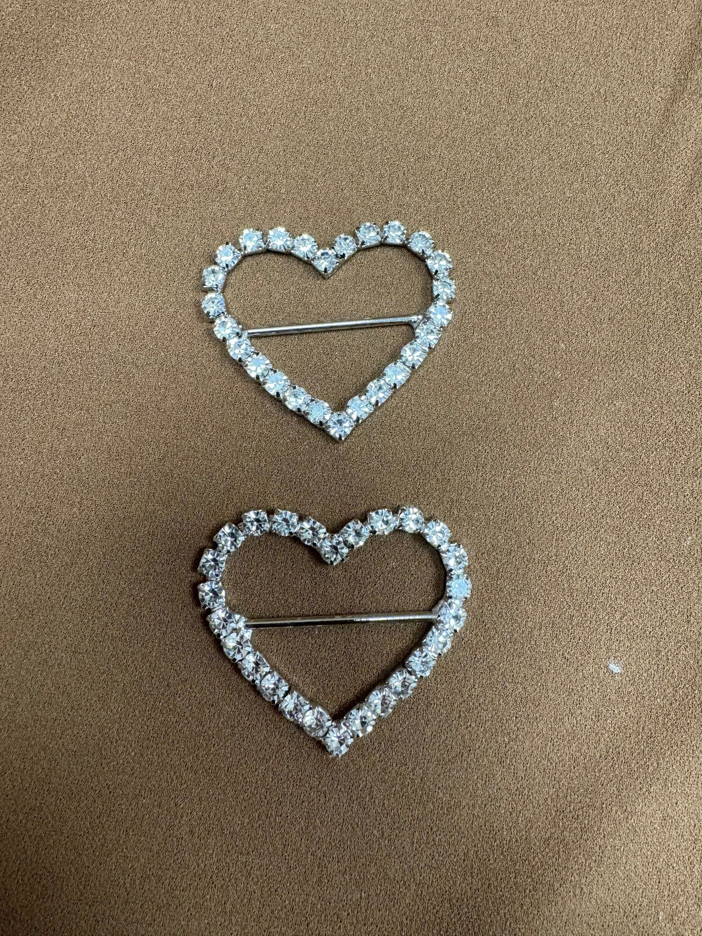 Heart buckle, diamanté buckle, rhinestone buckle, buckle, heart buckle