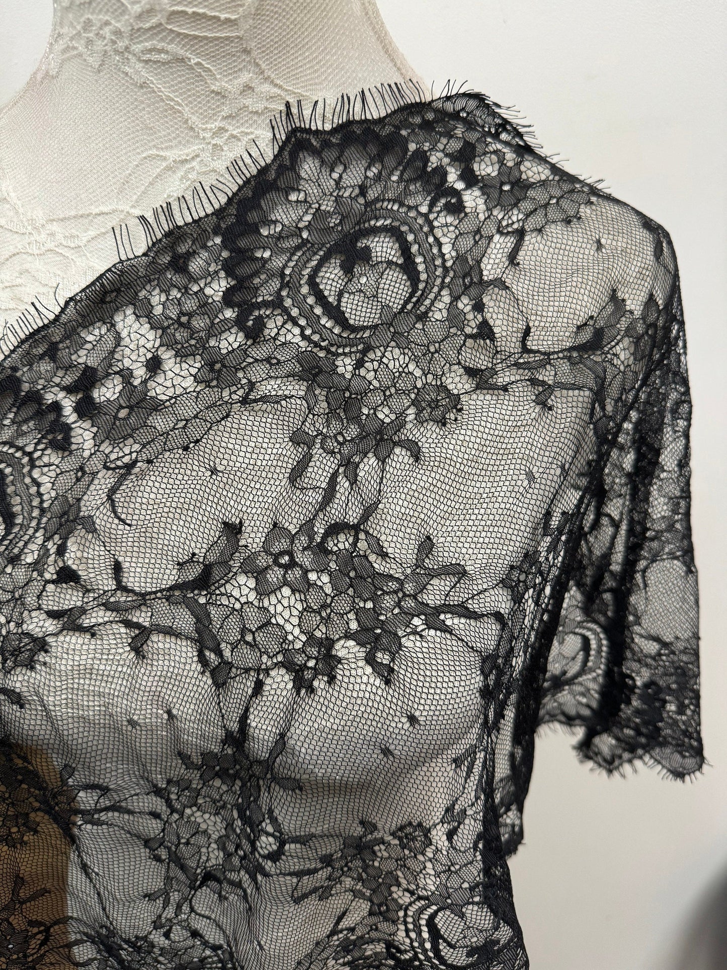 Eyelash lace, lace, black lace, fashion lace, rigid lace, lace