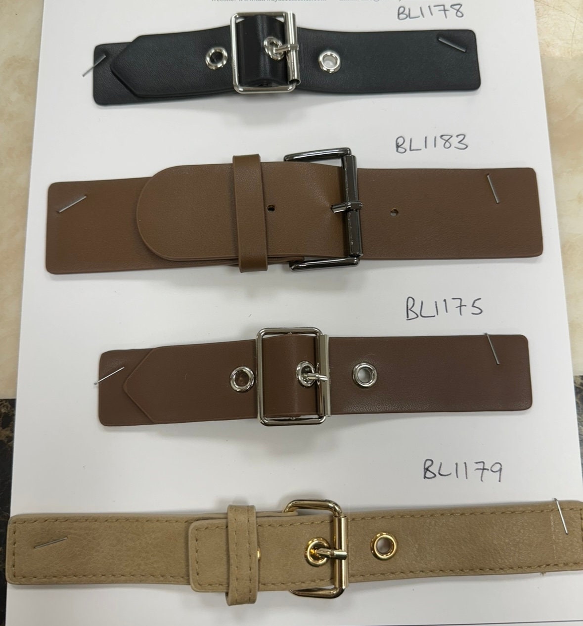 half belts, fashion belt, show belt, brown belt, black belt, 2 part belts, two part belts, knitwear belt