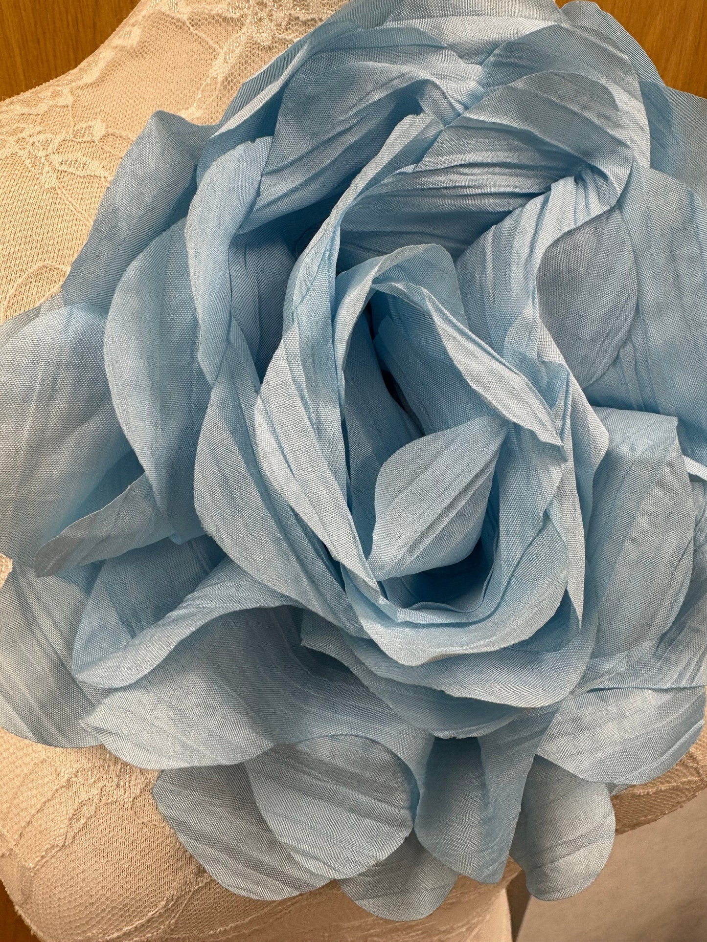 Beautiful blue rose, flower pin, bridal rose, flower, fabric rose, corsage, bridal corsage