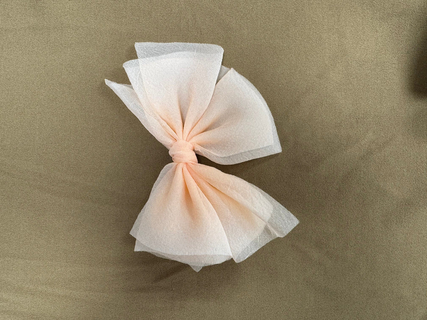 salmon pink hair clip, bow hair clip, bow accessories, hair accessories