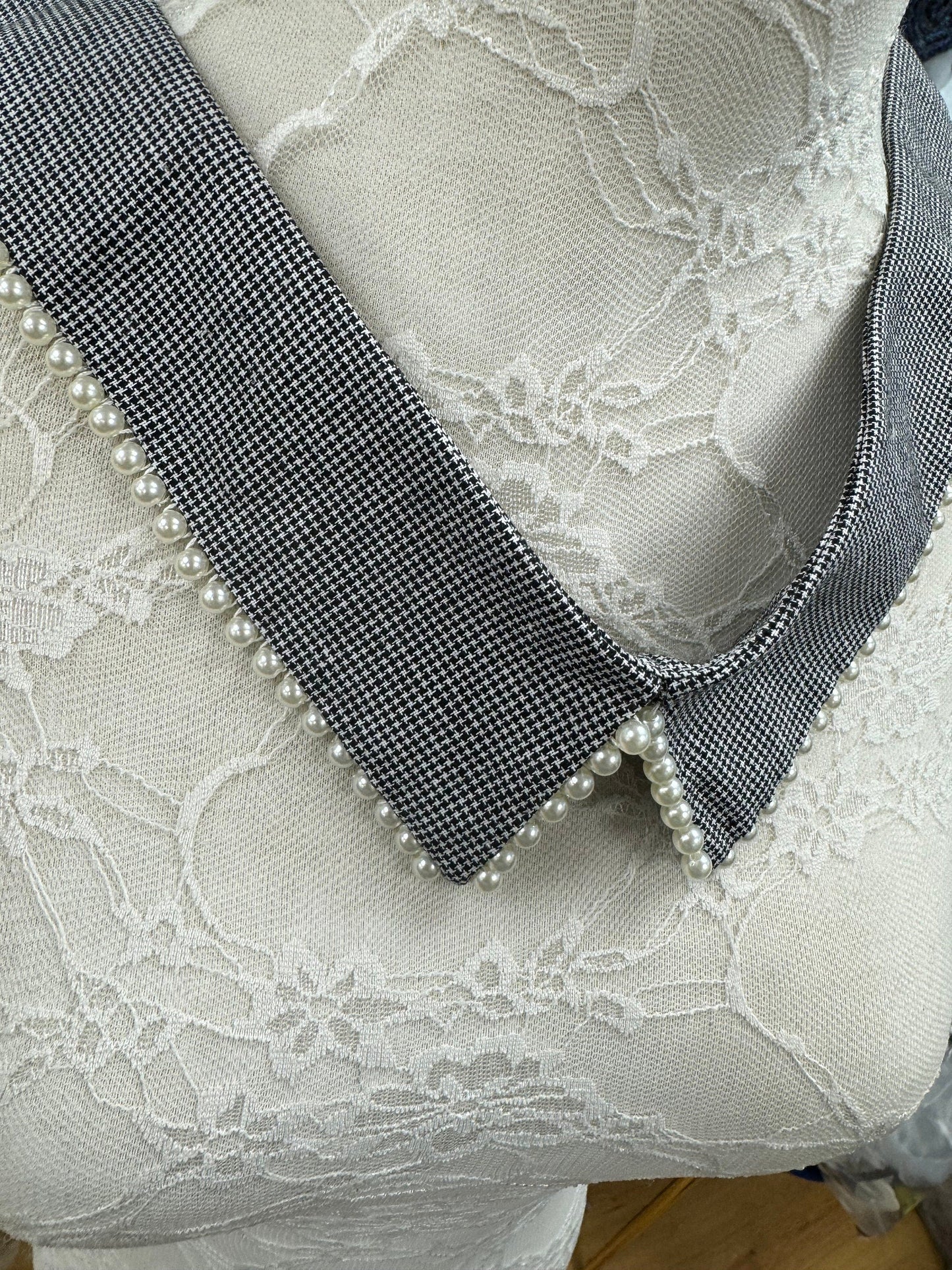 Pearl collar, collar, shirt collar, fashion collar