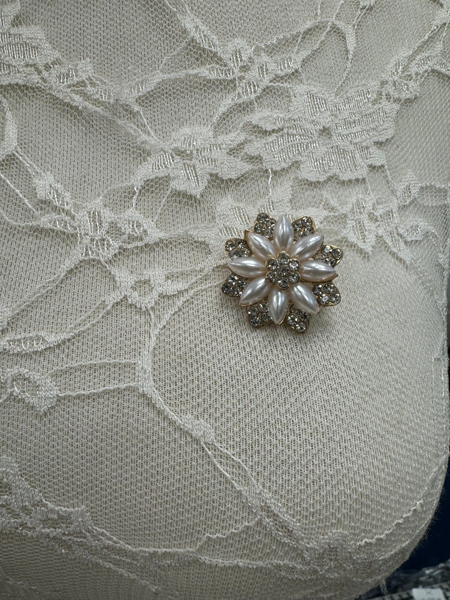 brooch, Pearl diamanté brooch, gold brooch, blouse brooch, cardigan brooch,