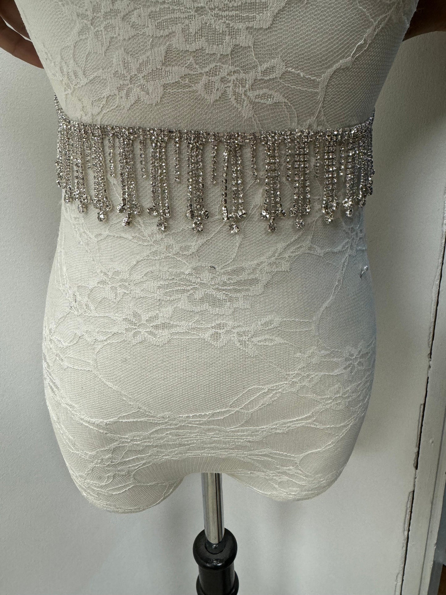 diamante fringe, tear drop fringe, rhinestone fringe, embellishment fringe