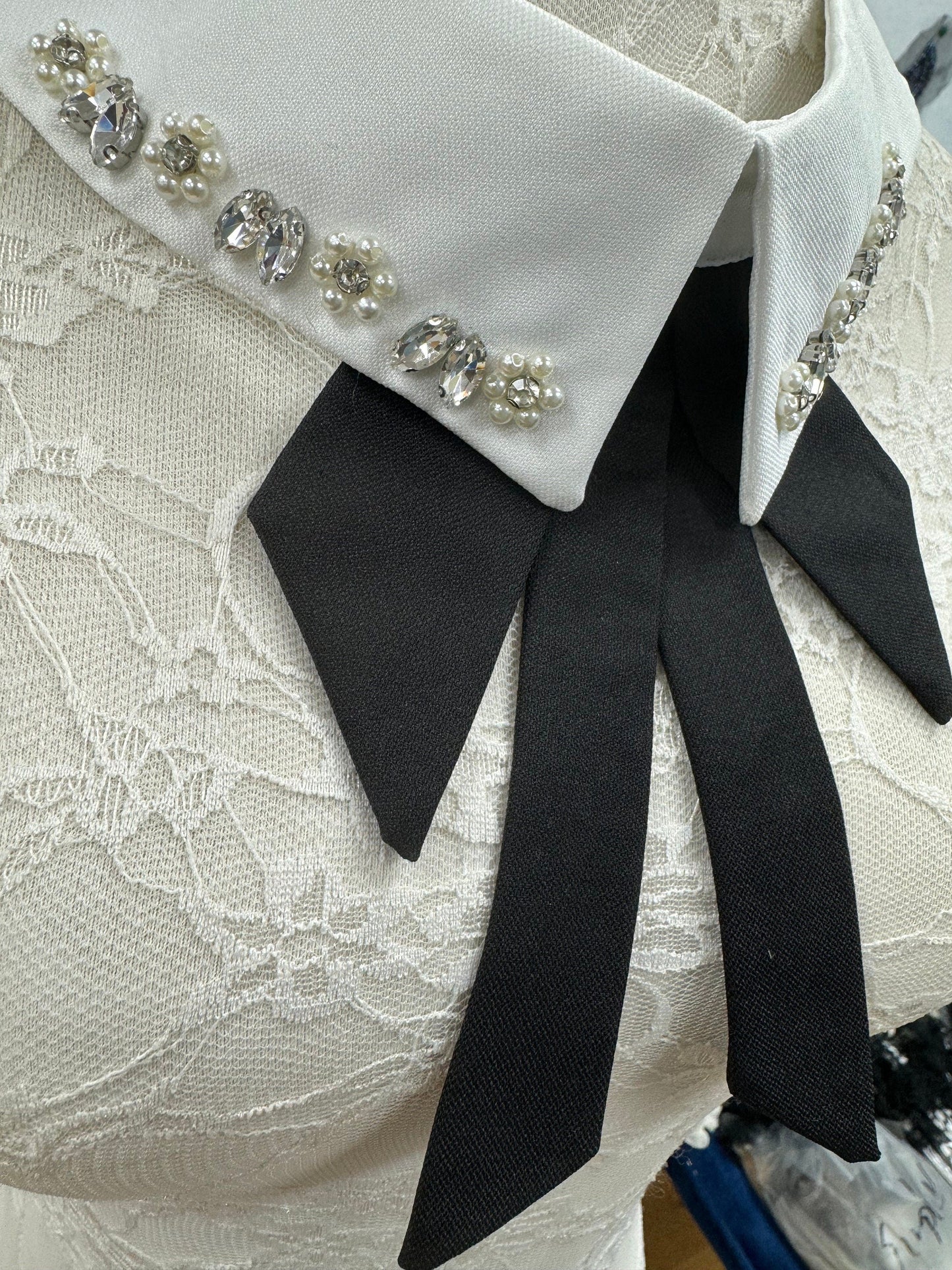 collars, black and white collar, jewel collar, shirt collar