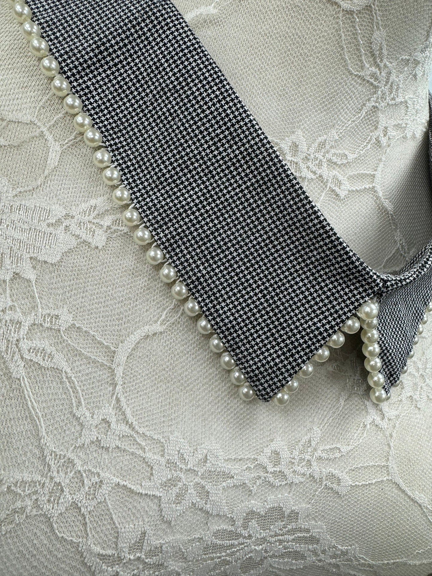 Pearl collar, collar, shirt collar, fashion collar