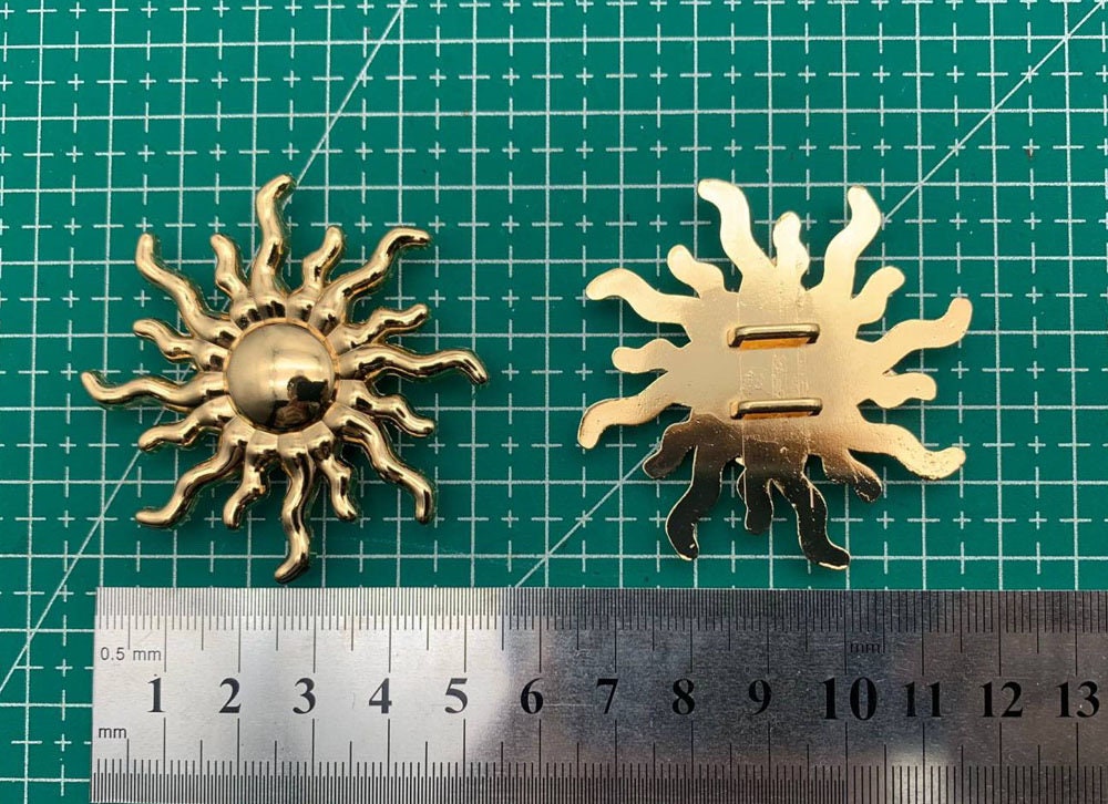 sun buckle, buckles, gold buckle, swimwear buckle