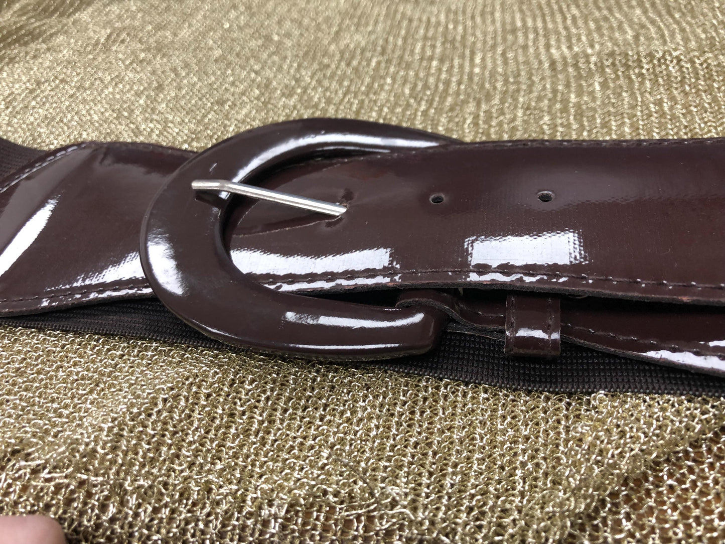belt, stretch belt, brown vintage style belt,