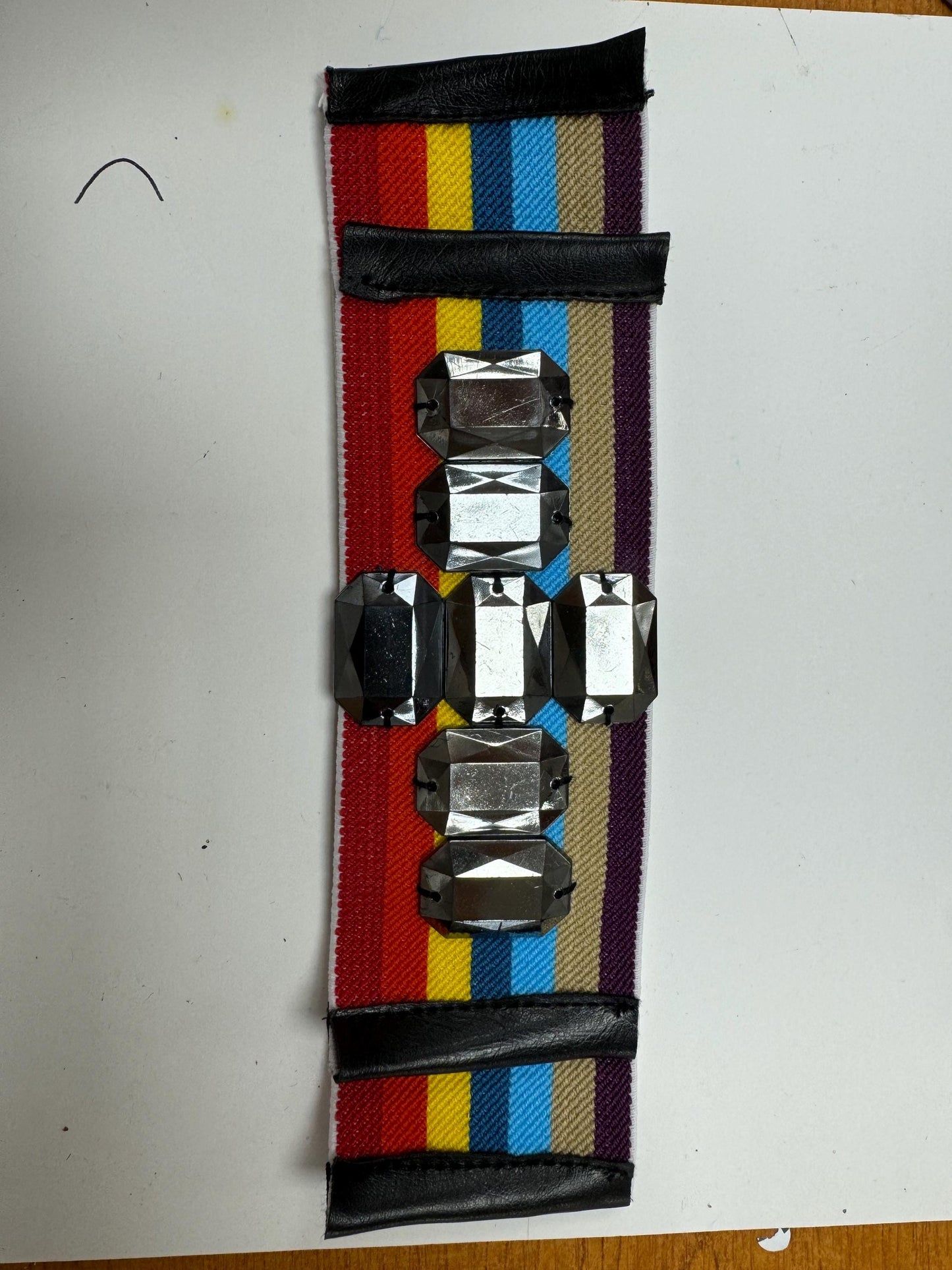 elastic, appliqué, jewel elastic