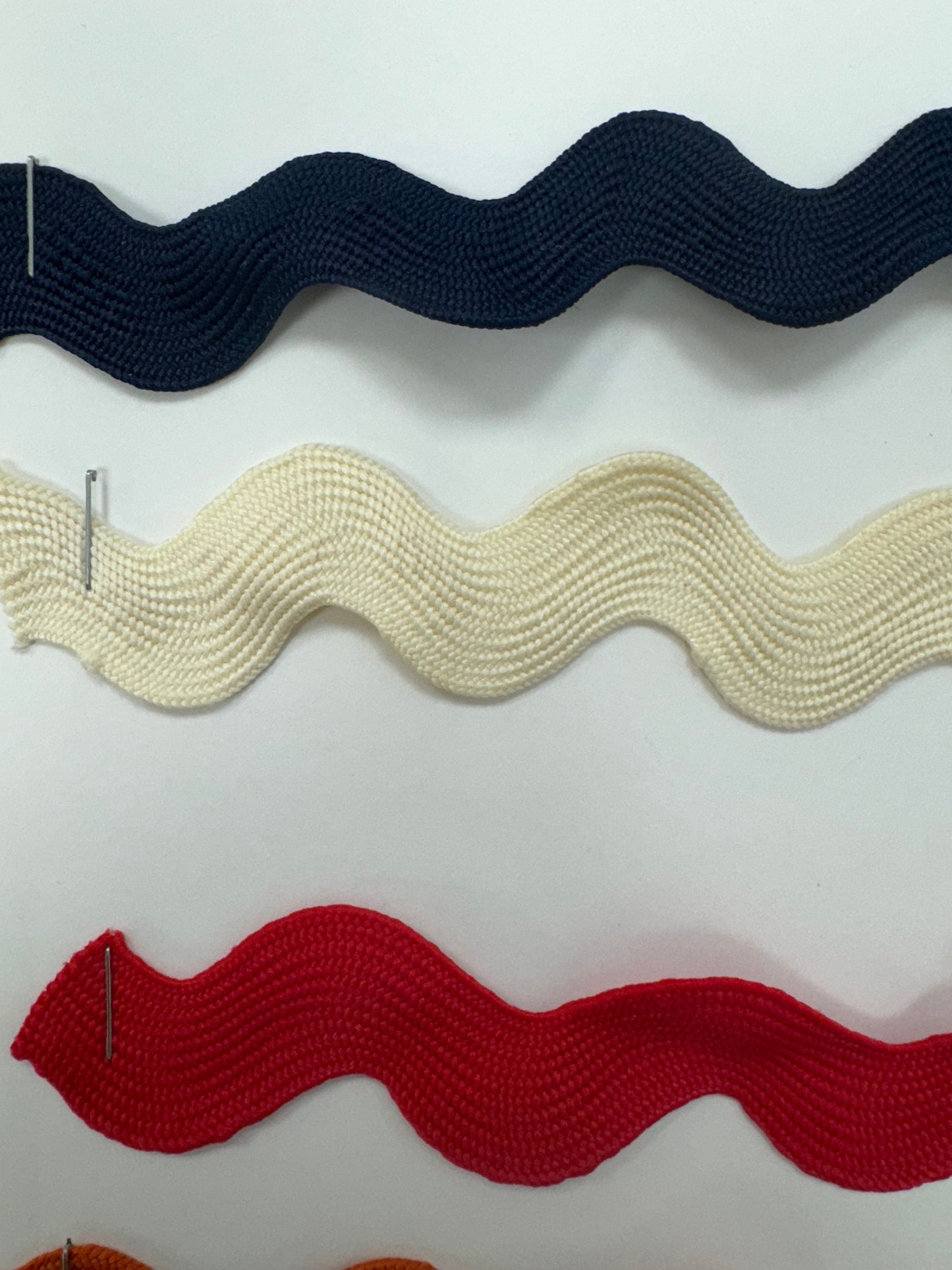 2cm ric rac, ric rac, woven ric rac. colours ric rac.