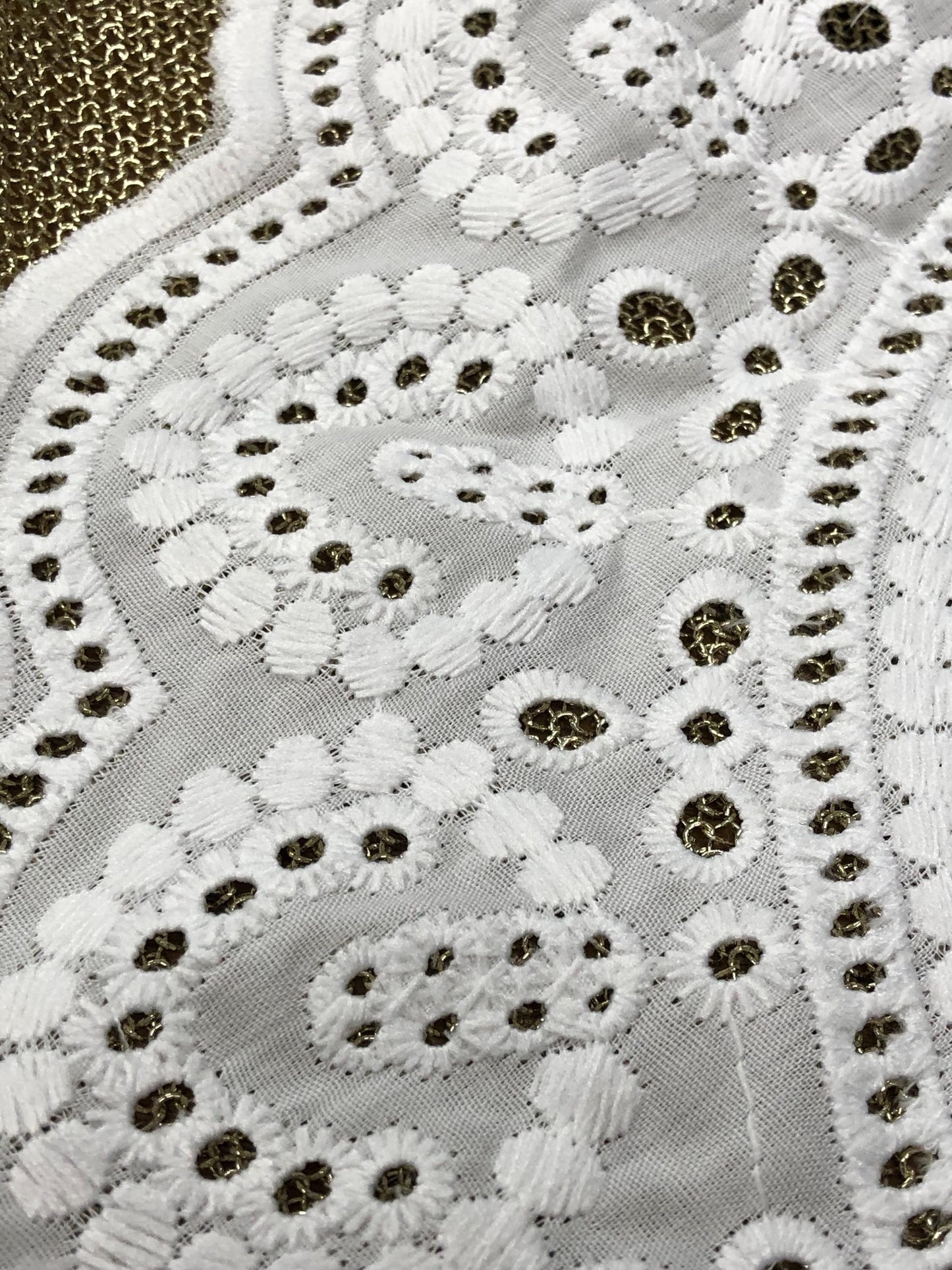 cotton trim, neck appliqué, white lace, neck trim