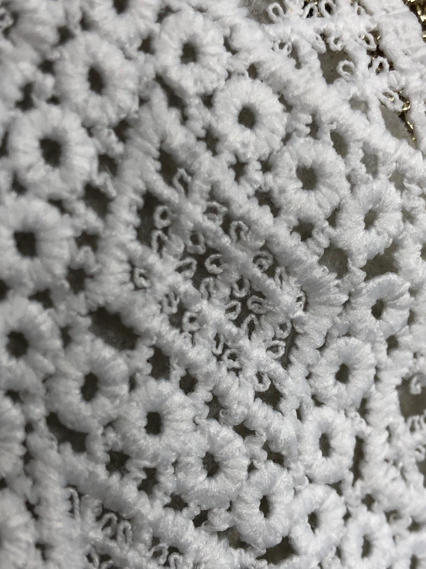 neck collar, cotton appliqué, white neck trim