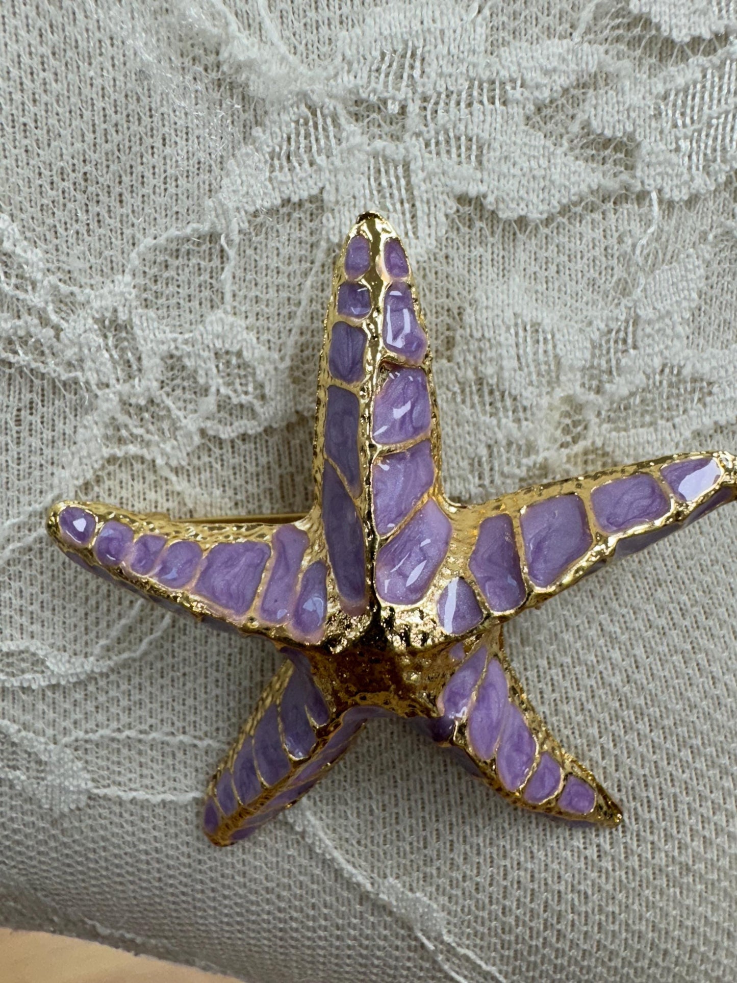 starfish brooch, brooch, sarong pin, brooches, starfish, swimwear