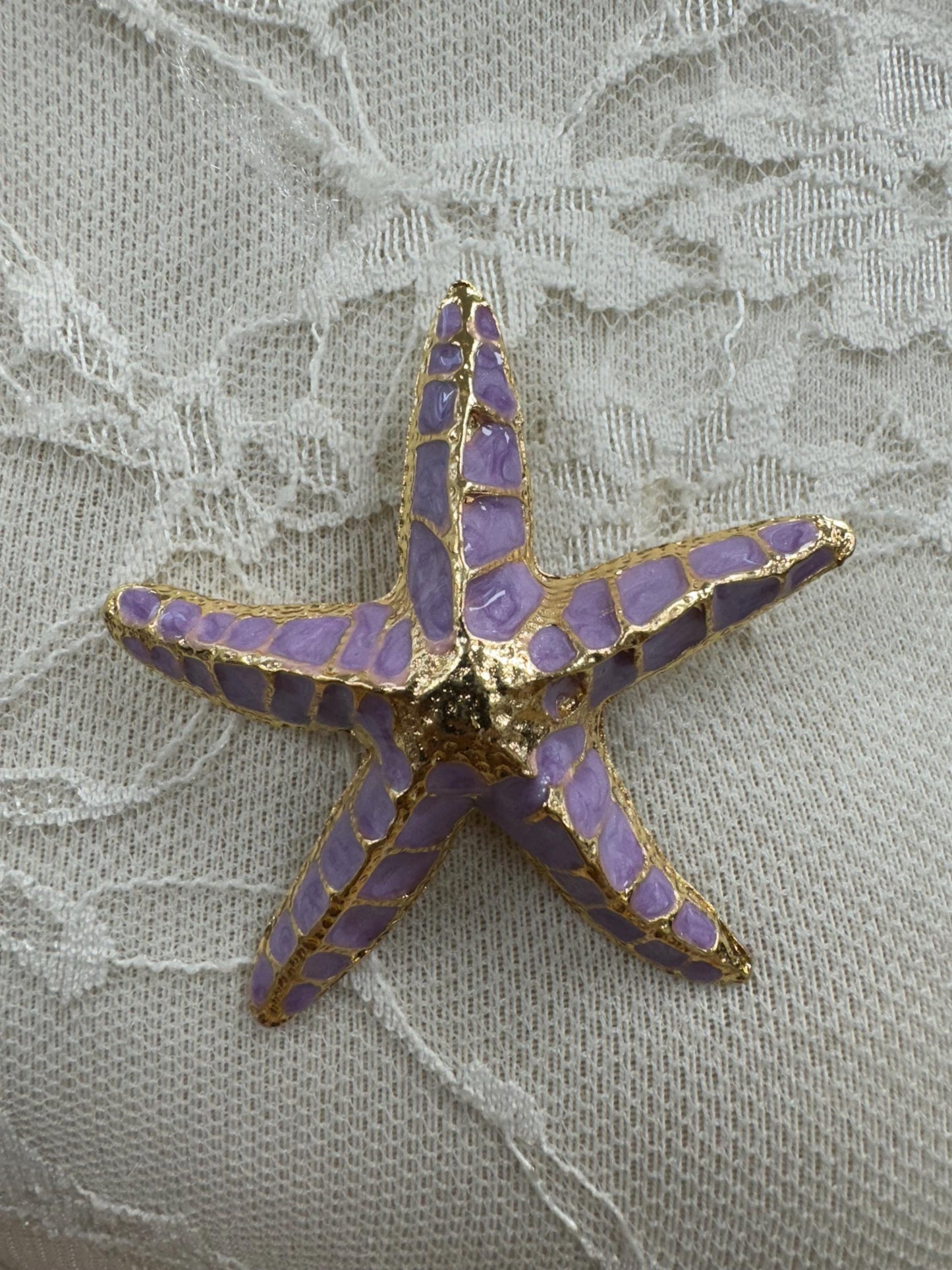 starfish brooch, brooch, sarong pin, brooches, starfish, swimwear