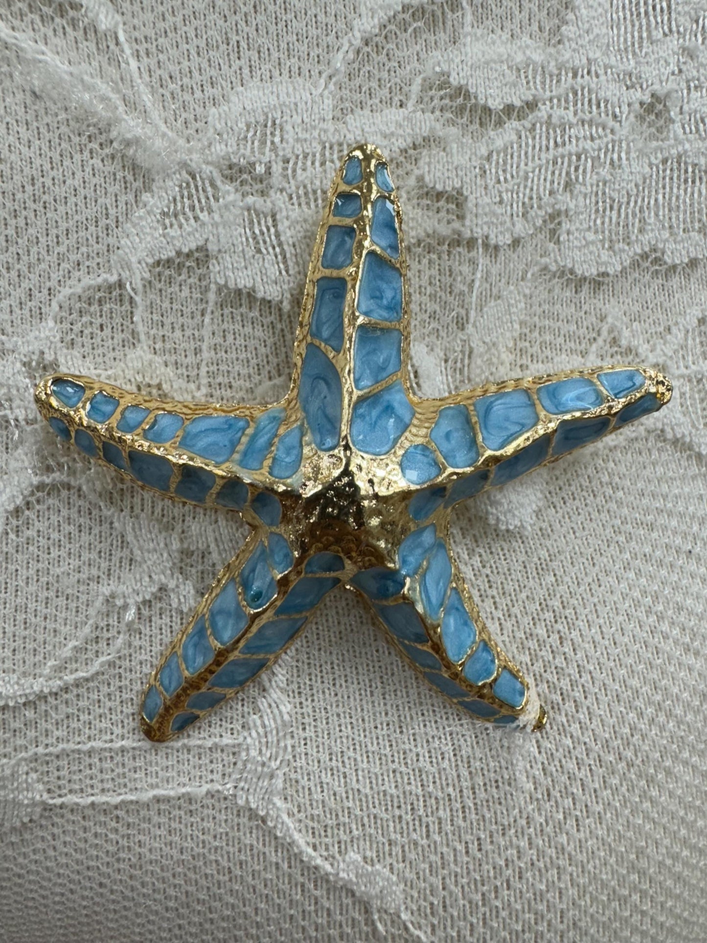 starfish brooch, brooch, sarong pin, brooches, starfish, swimwear