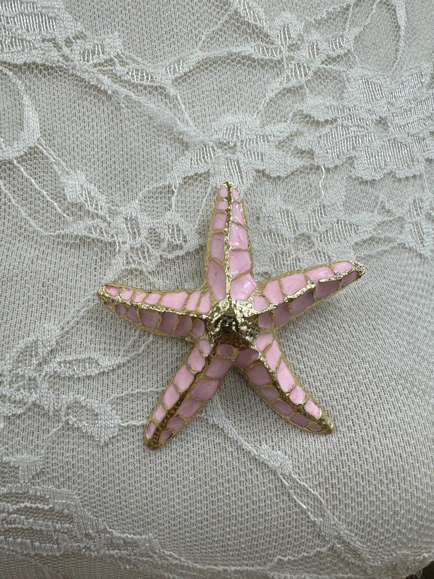 starfish brooch, brooch, sarong pin, brooches, starfish, swimwear