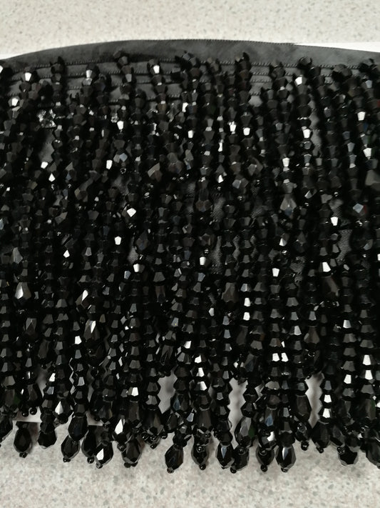 beaded fringing, fringing, fringe, fashion fringe, couture fringe, catwalk fringe