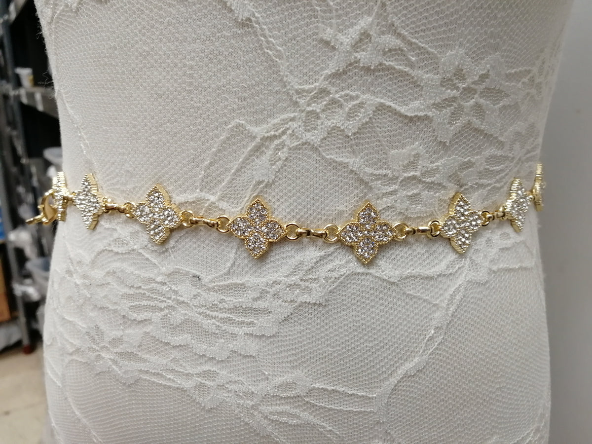 swimwear belt, Diamante belt, gold belt, belly belt