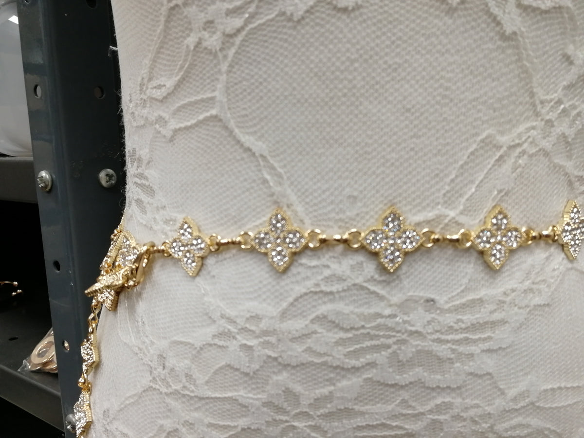 swimwear belt, Diamante belt, gold belt, belly belt