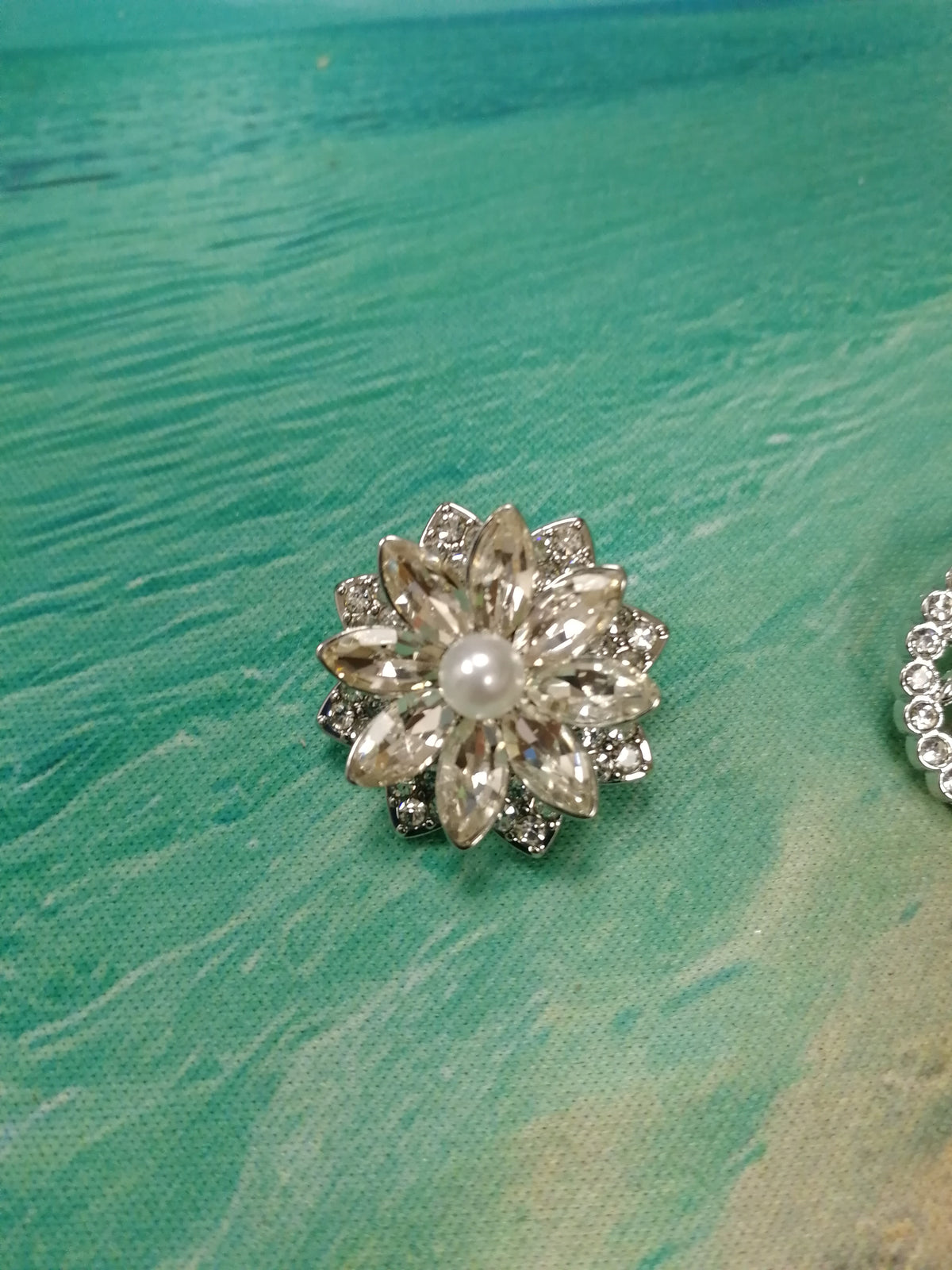 Four Different Diamante Shank Buttons