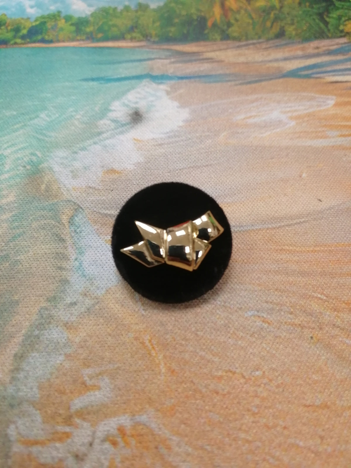 Four Different Diamante Round Shank Buttons