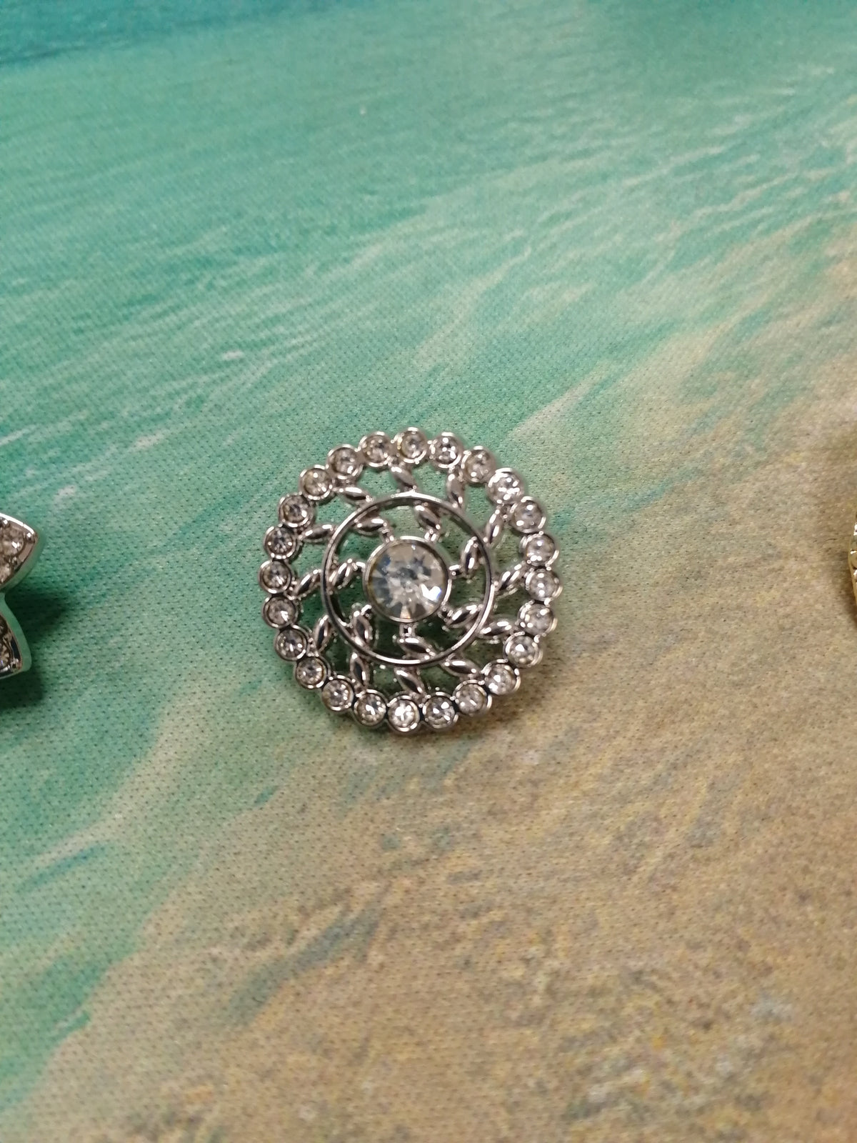 Four Different Diamante Shank Buttons