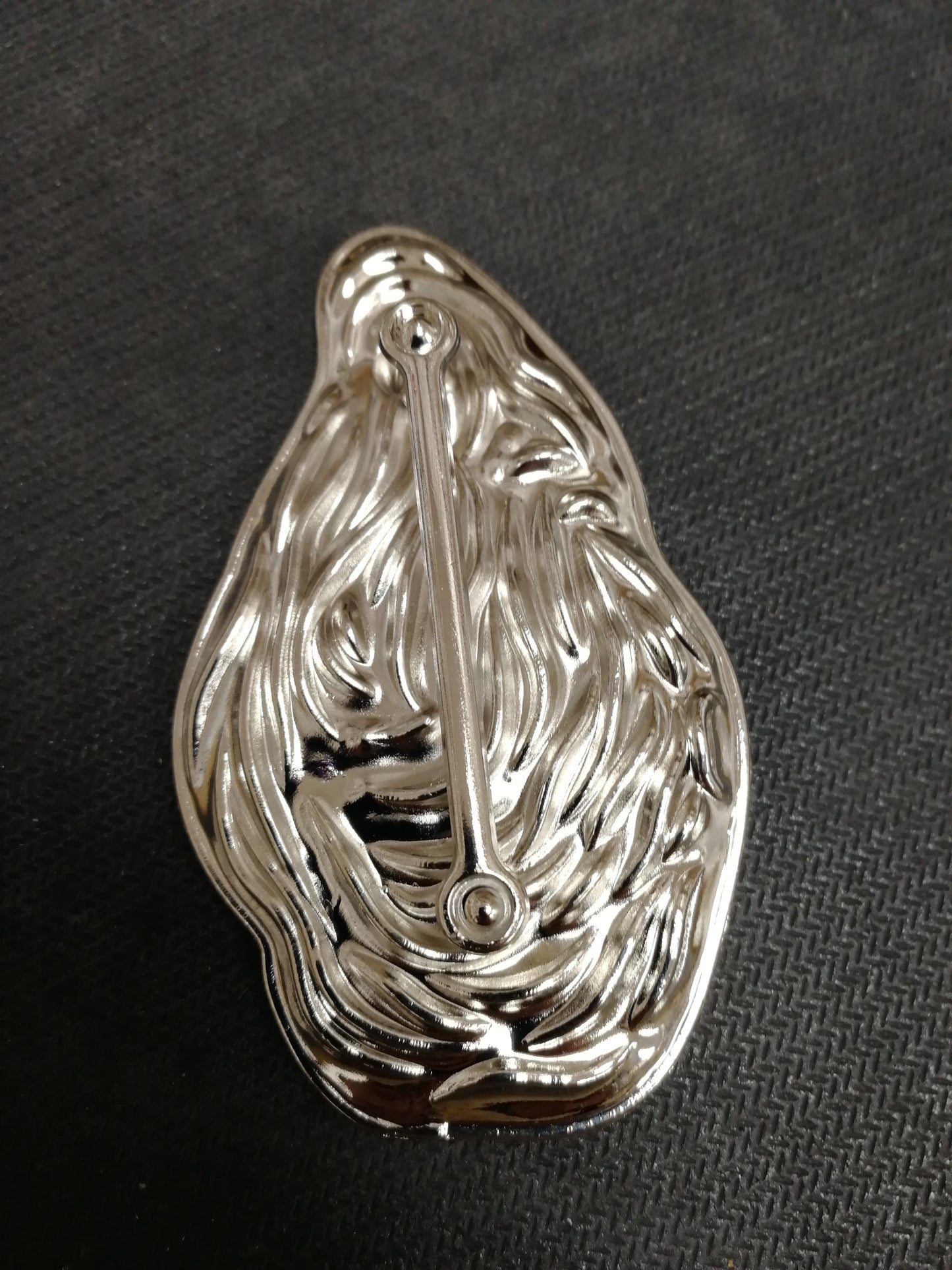 Teardrop buckle, Silver buckle, fashion buckle, dress buckle, swimwear buckle, Hammered Buckle