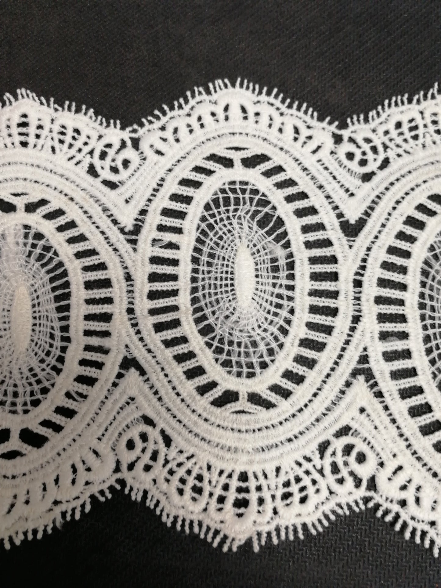 12cm, Embroidered lace, cotton lace, crochet lace, poly lace, cream Lace,Eyelash